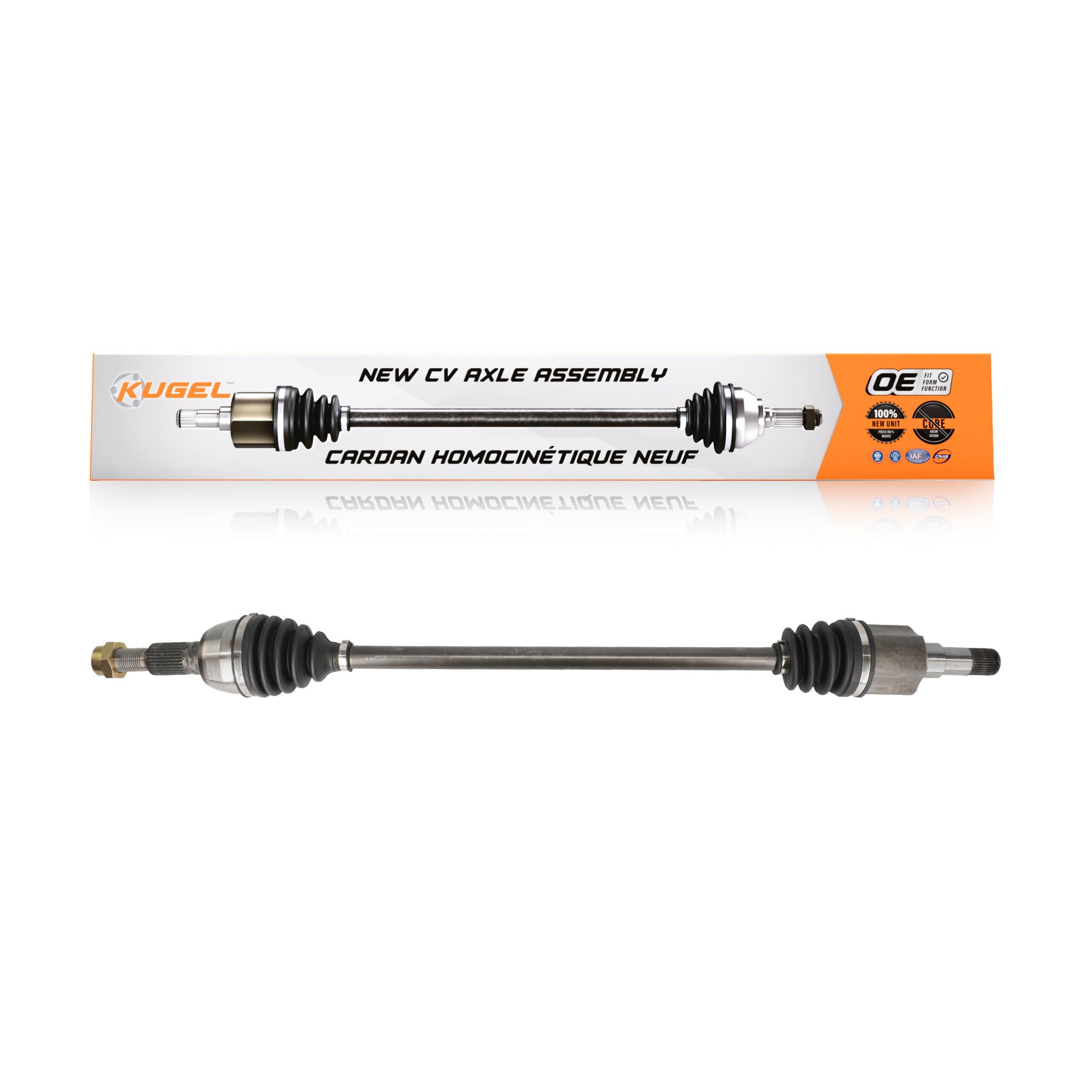 Kugel NCV-GM10073 CV Axle Shaft for 2010-2017 Chevrolet Equinox, GMC Terrain - Rear Right