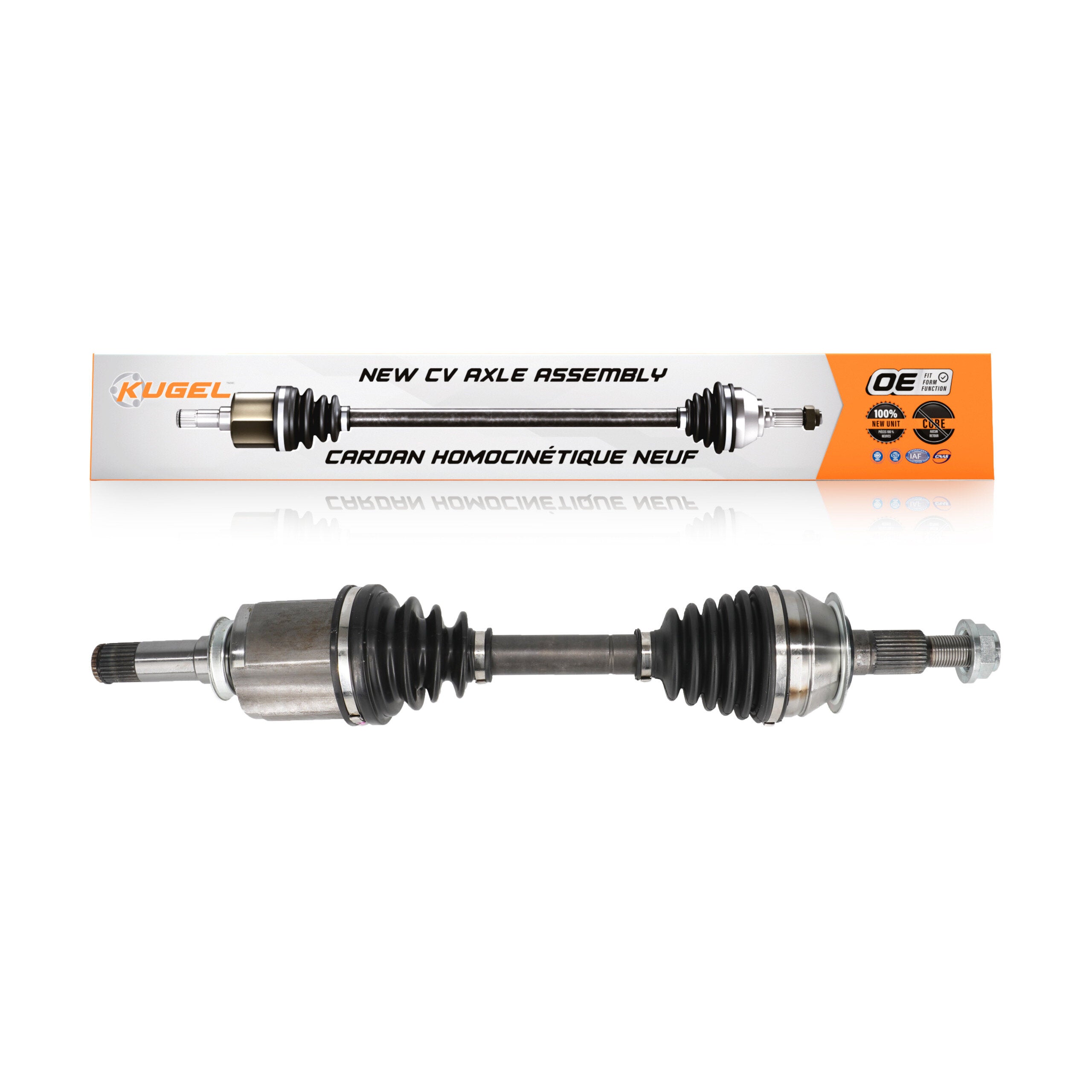 Kugel NCV-GM10086 CV Axle Shaft for 2010-2017 Chevrolet Equinox, GMC Terrain - Front Left