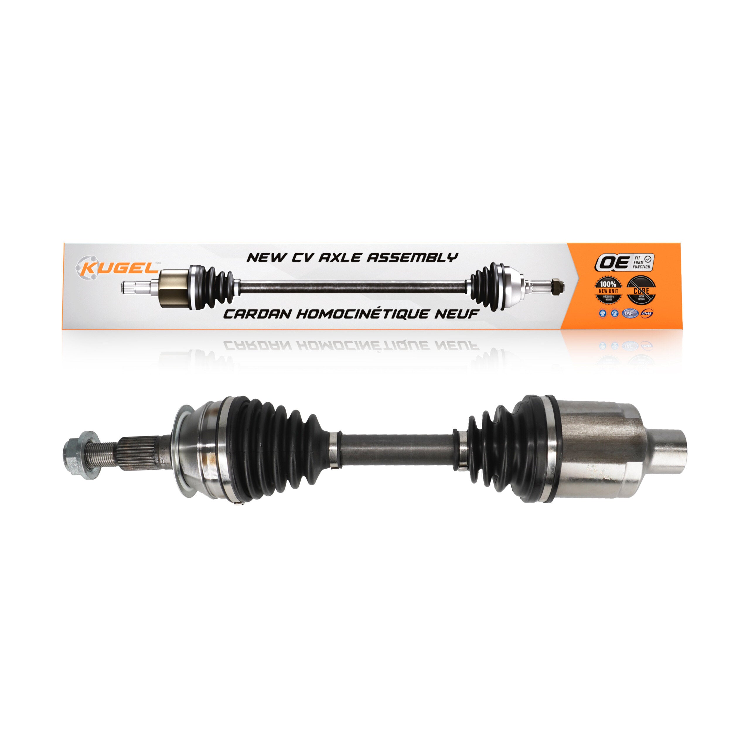 Kugel NCV-GM10087 CV Axle Shaft for 2010-2017 Chevrolet Equinox, GMC Terrain - Front Right