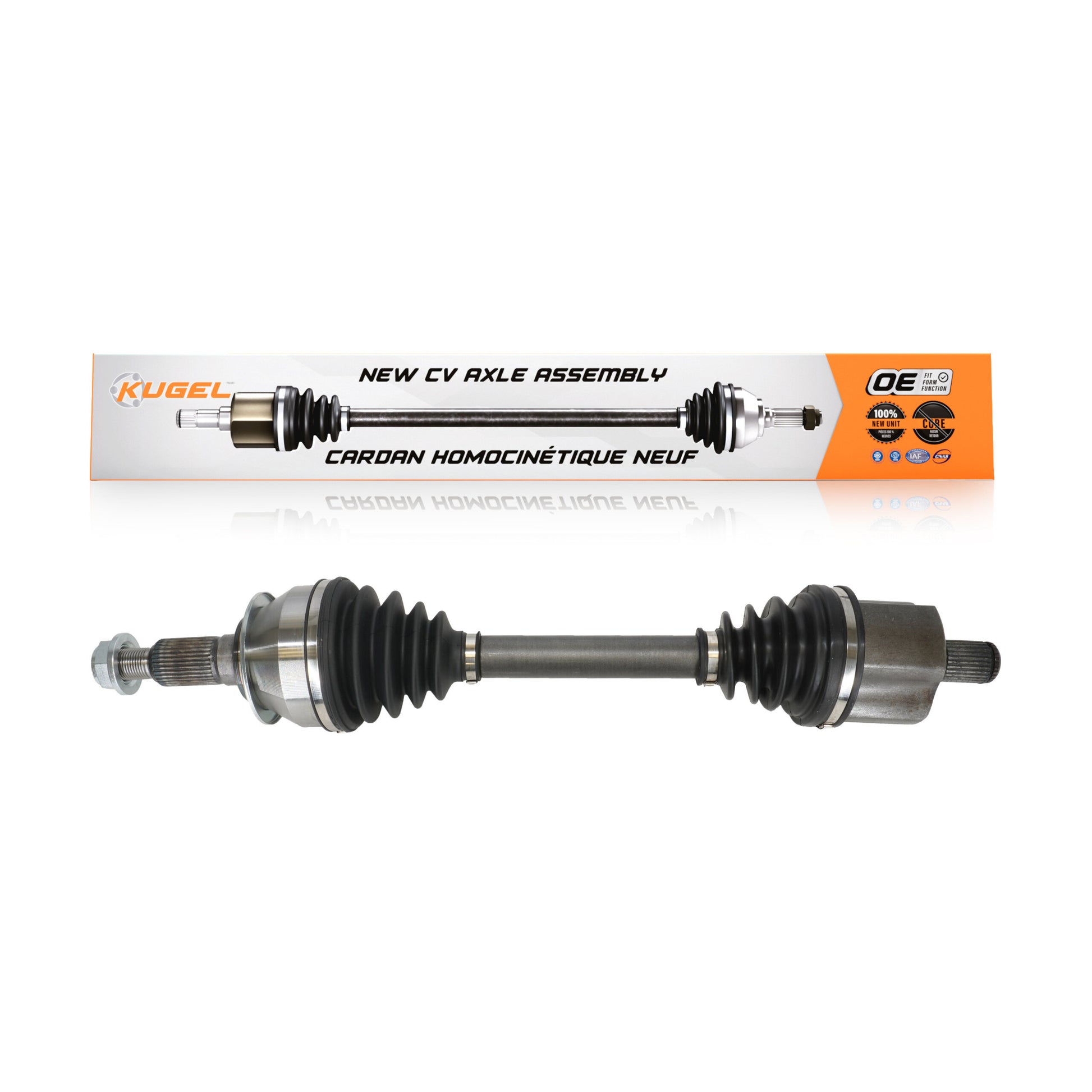 Kugel NCV-GM10137 CV Axle Shaft for 2019-2024 Cadillac Escalade, Cadillac Escalade ESV, Chevrolet Suburban - Front Right, Front Left