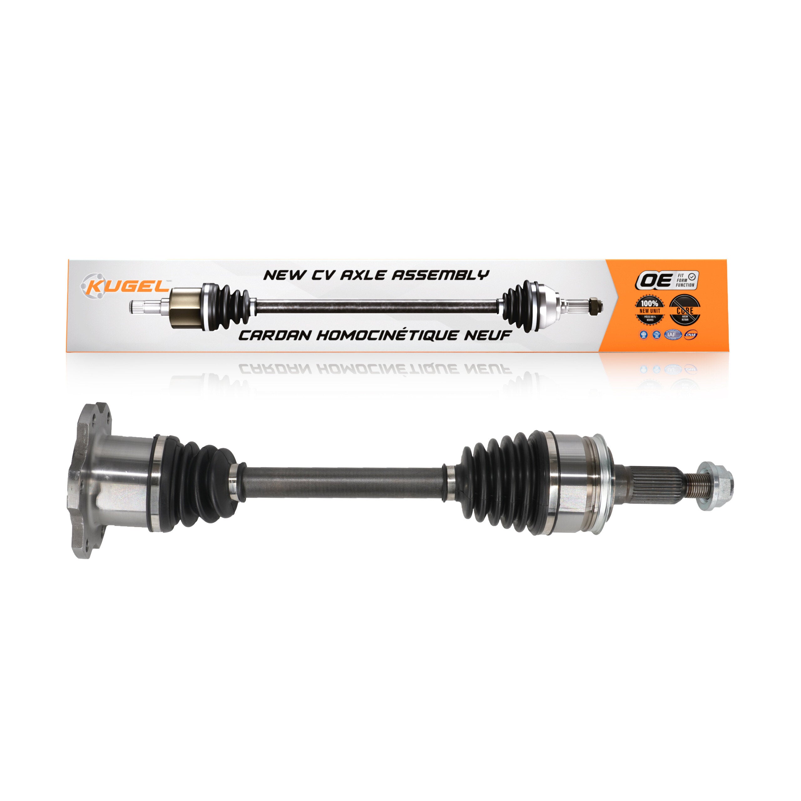Kugel NCV-GM10143HD CV Axle Shaft for 2014-2020 Cadillac Escalade, Cadillac Escalade ESV, Chevrolet Suburban - Front Right, Front Left