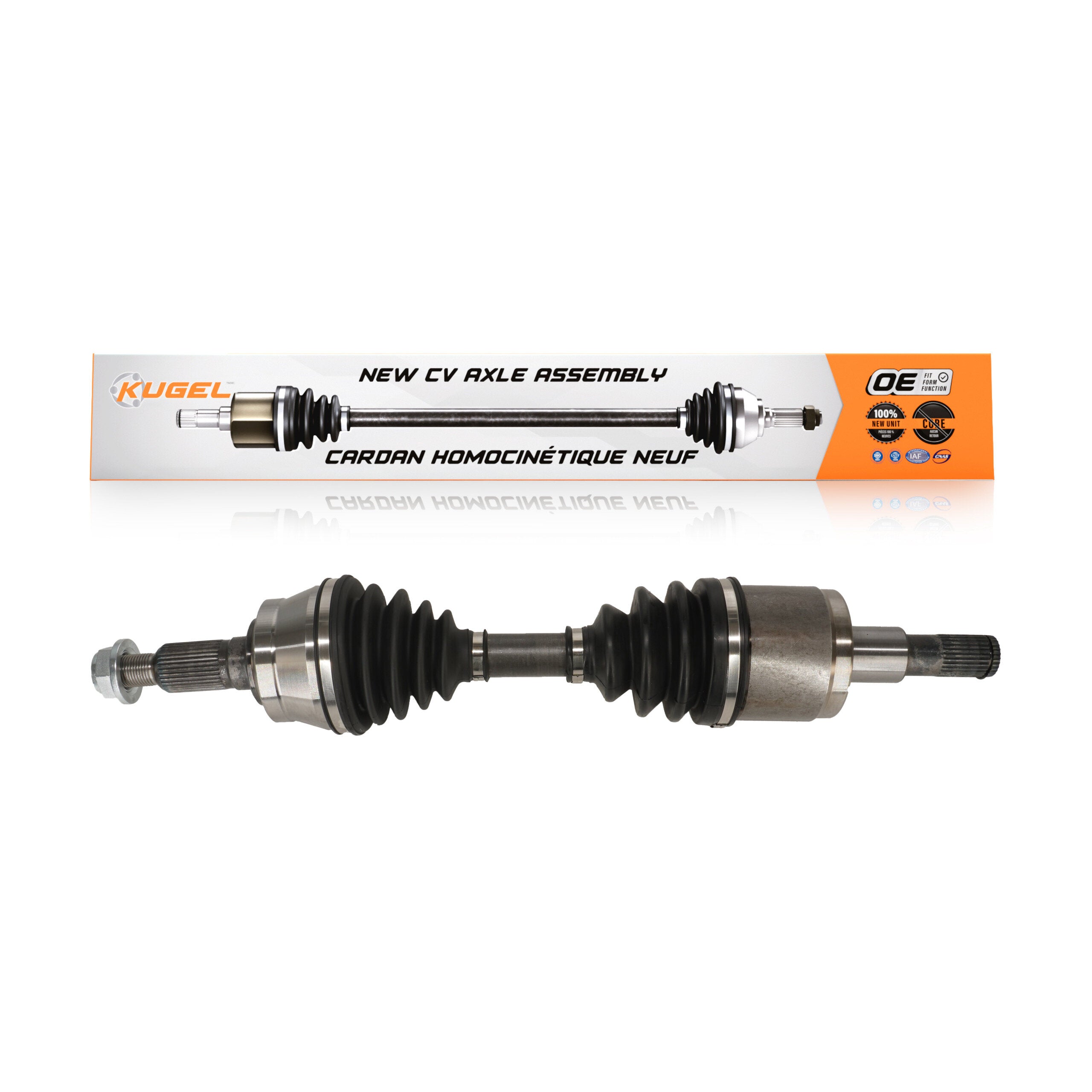 Kugel NCV-GM10183 CV Axle Shaft for 2015-2022 Chevrolet Colorado, GMC Canyon - Front Left, Front Right