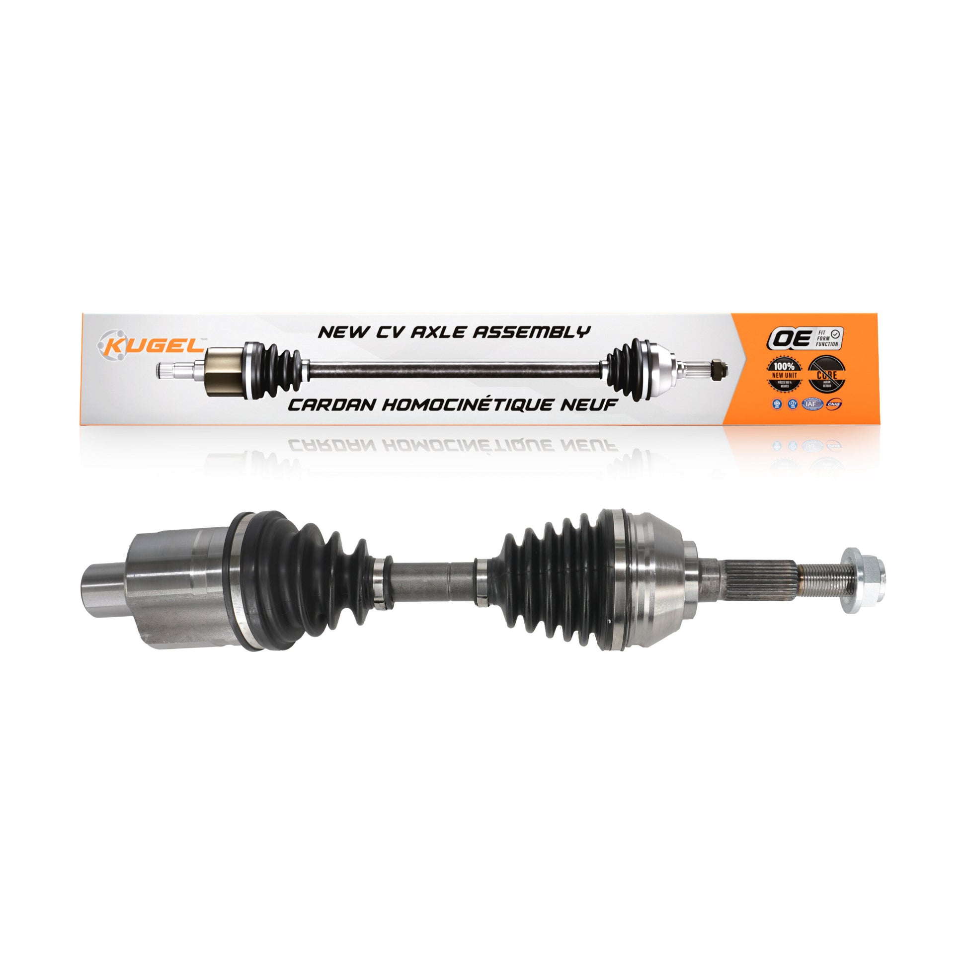 Kugel NCV-GM10204 CV Axle Shaft for 1997-2005 Isuzu Hombre, Chevrolet Blazer, Chevrolet S10 - Front Right