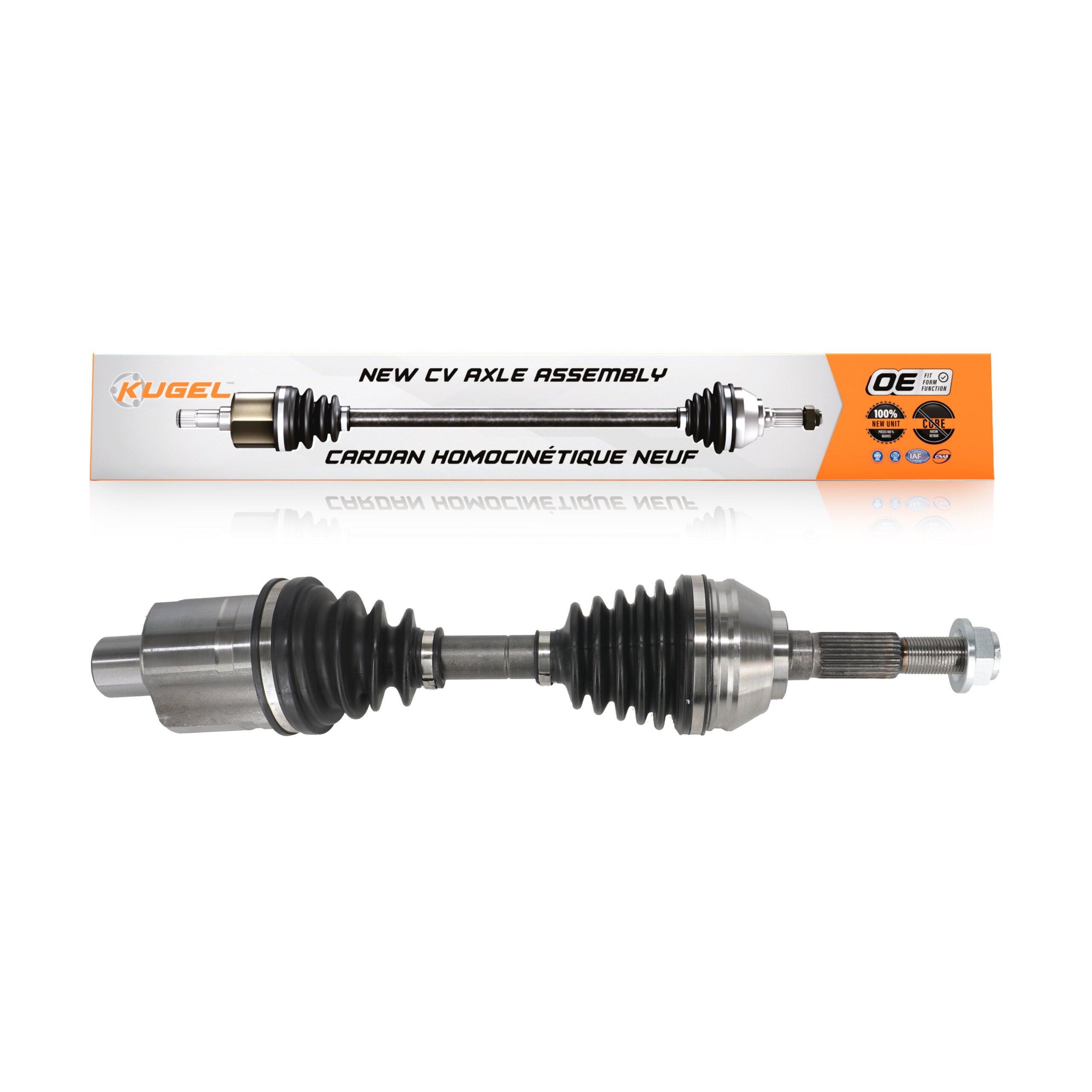 Kugel NCV-GM10204 CV Axle Shaft for 1997-2005 Isuzu Hombre, Chevrolet Blazer, Chevrolet S10 - Front Right