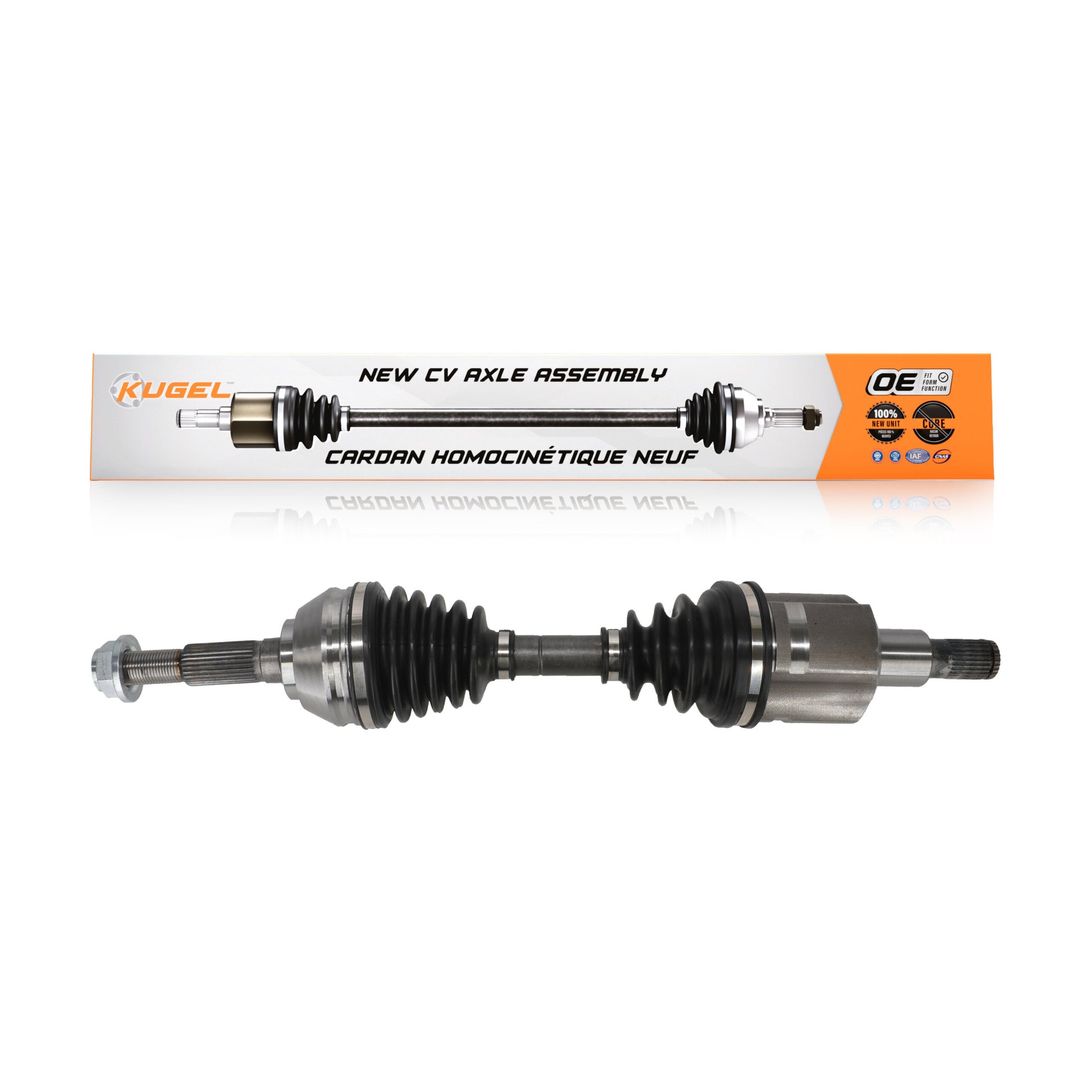 Kugel NCV-GM10205 CV Axle Shaft for 1997-2005 Isuzu Hombre, Chevrolet Blazer, Chevrolet S10 - Front Left