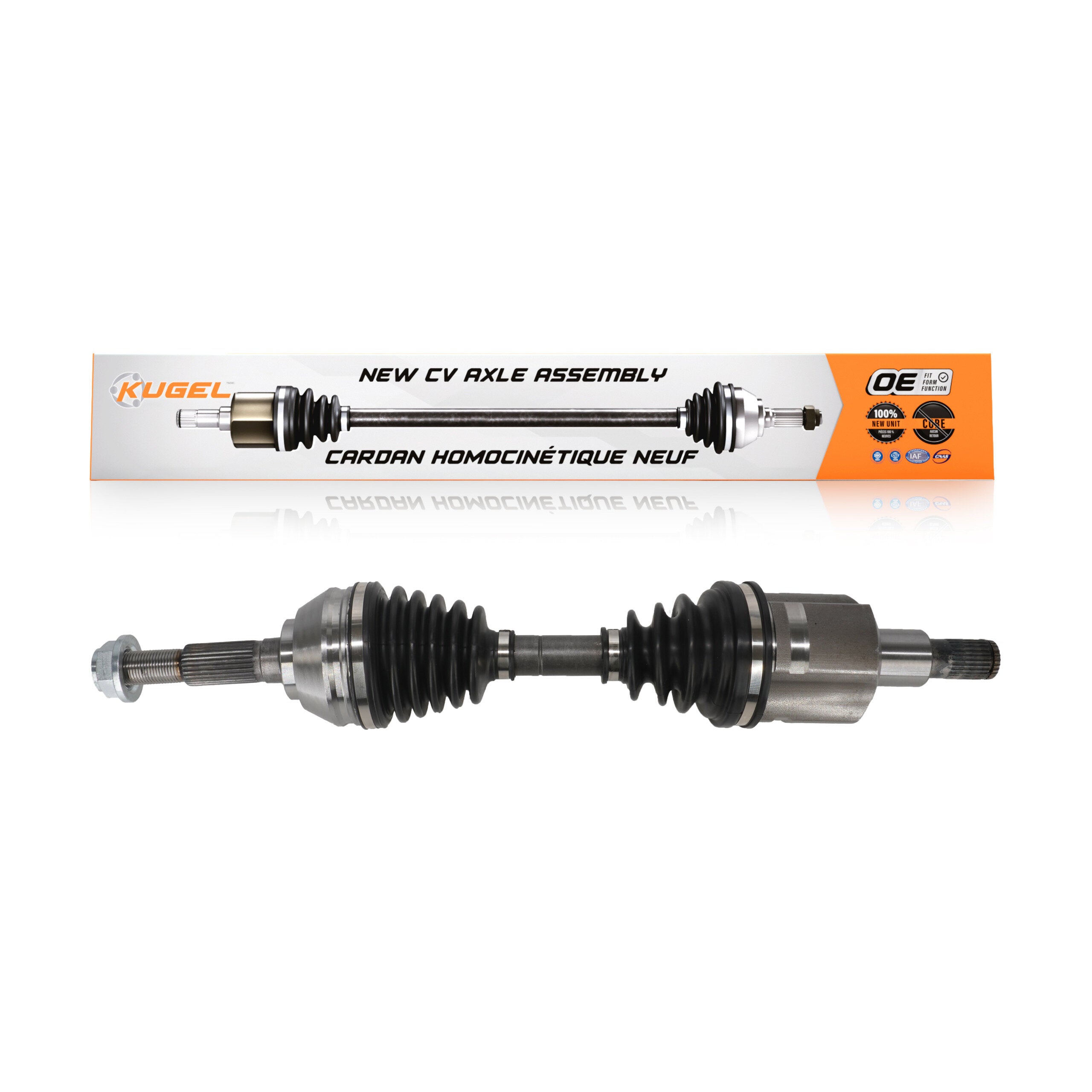 Kugel NCV-GM10205 CV Axle Shaft for 1997-2005 Isuzu Hombre, Chevrolet Blazer, Chevrolet S10 - Front Left