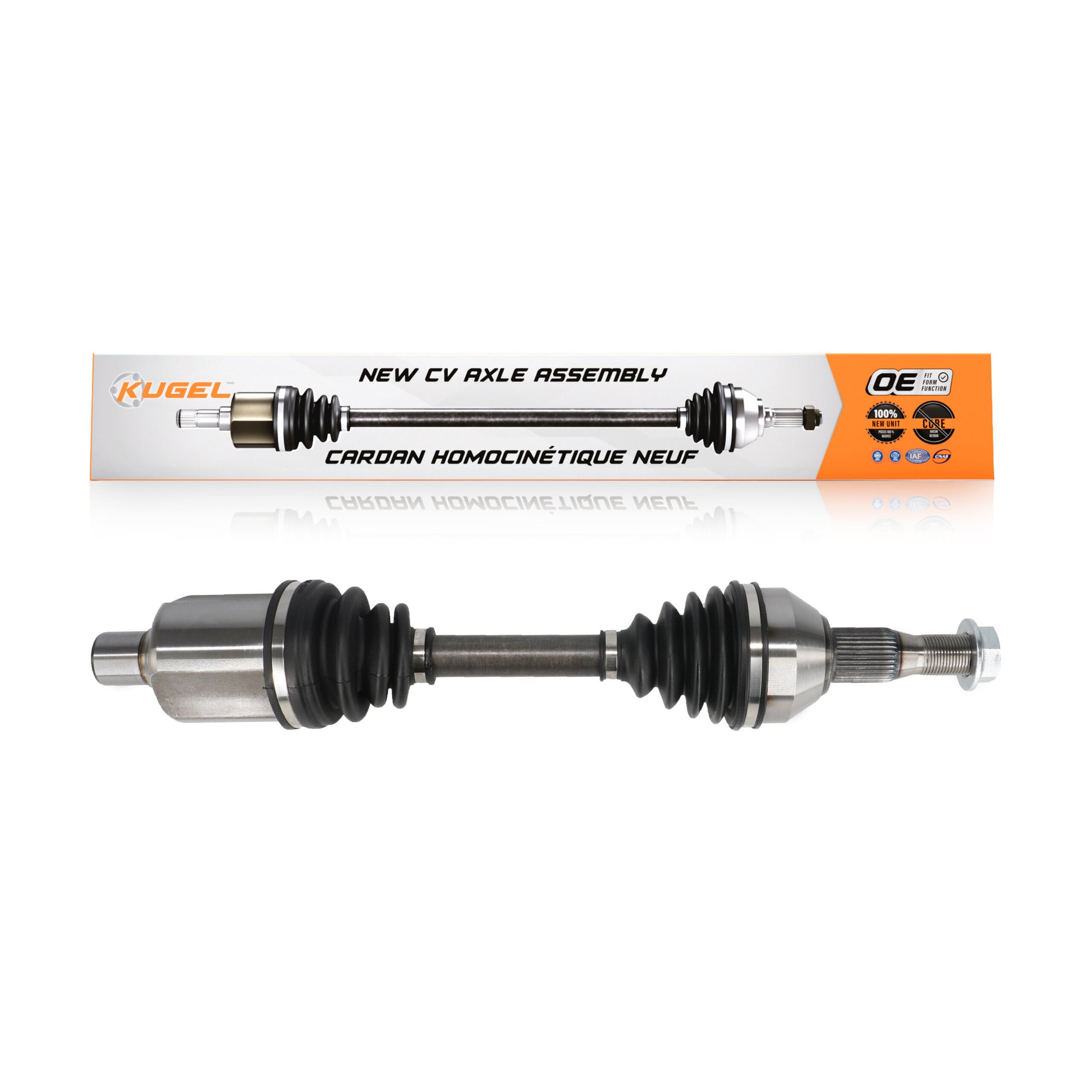 Kugel NCV-GM10235 CV Axle Shaft for 1997-2011 Chevrolet Impala, Buick Allure, Buick LaCrosse - Front Left