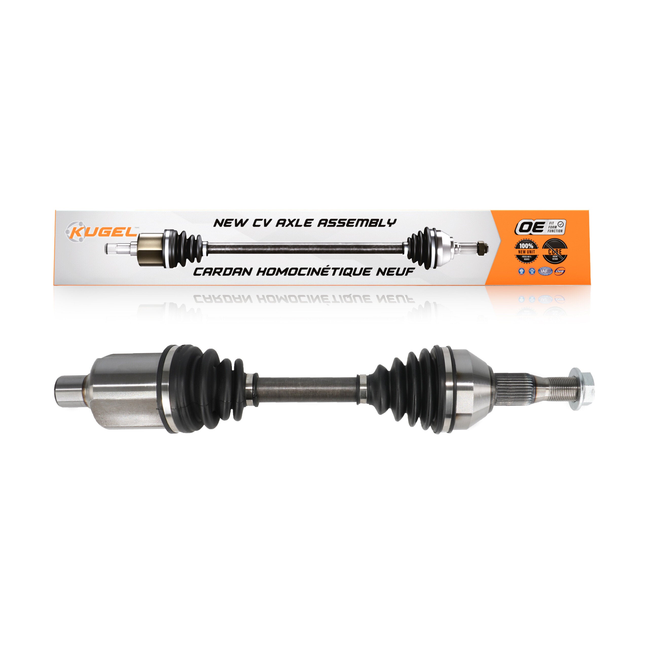 Kugel NCV-GM10235 CV Axle Shaft for 1997-2011 Chevrolet Impala, Buick Allure, Buick LaCrosse - Front Left