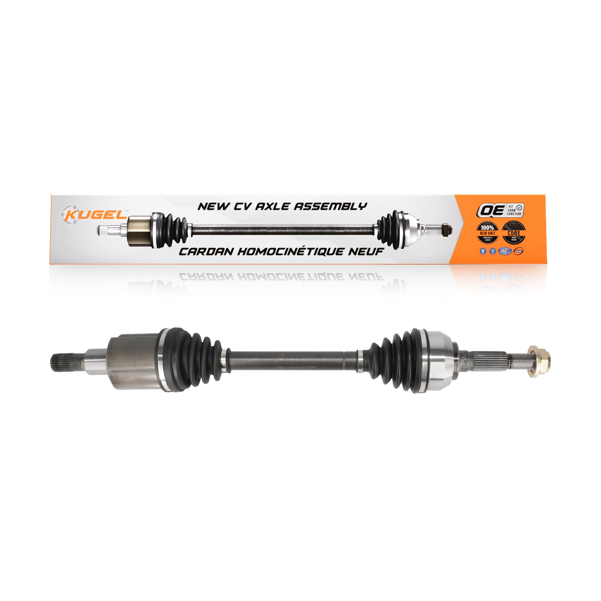 Kugel NCV-GM10248 CV Axle Shaft for 2002-2009 Saab 9-7x, Buick Rainier, GMC Envoy XUV - Front Left, Front Right