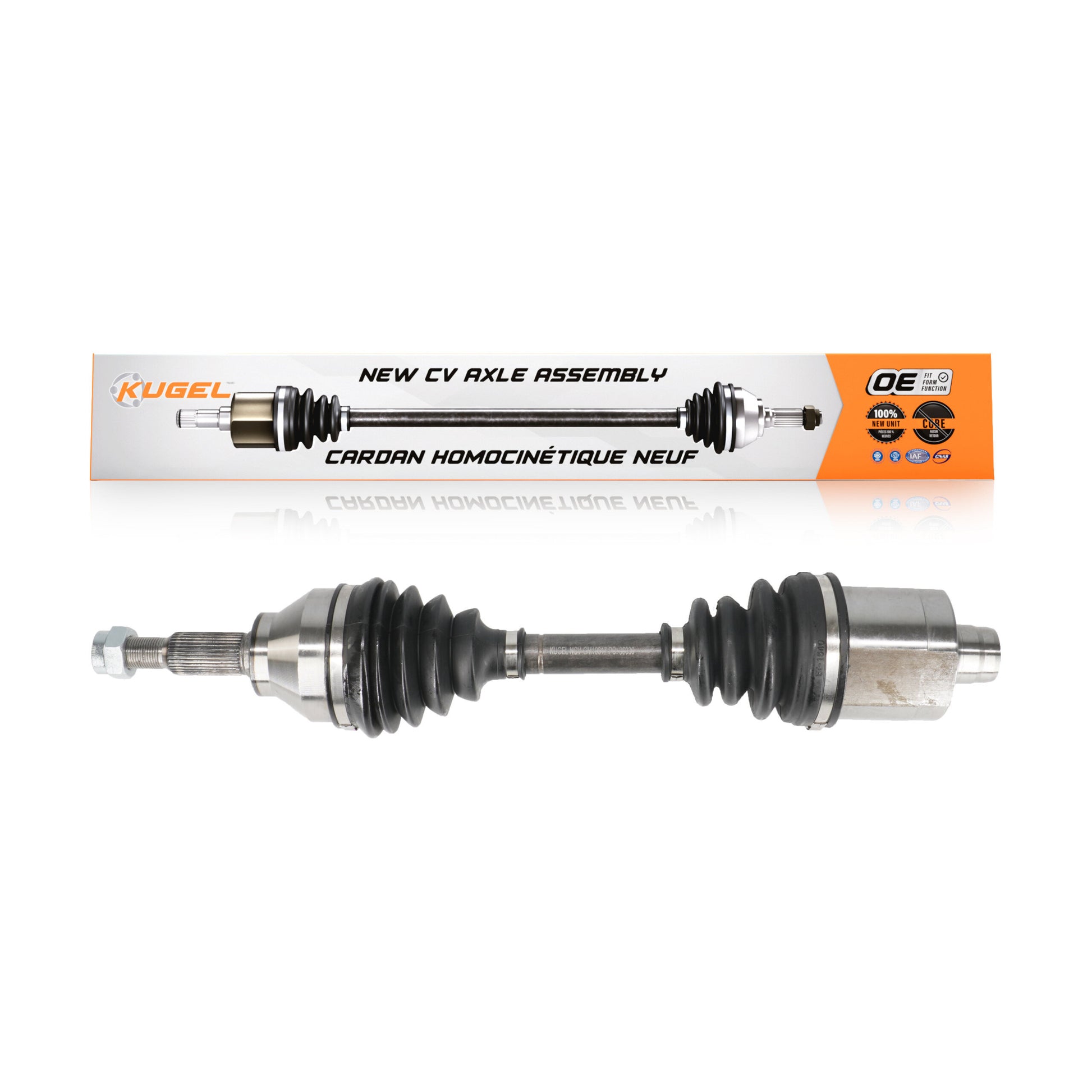 Kugel NCV-GM10617 CV Axle Shaft for 2005-2011 Chevrolet Cobalt, Pontiac G5, Chevrolet HHR - Front Left, Front Right