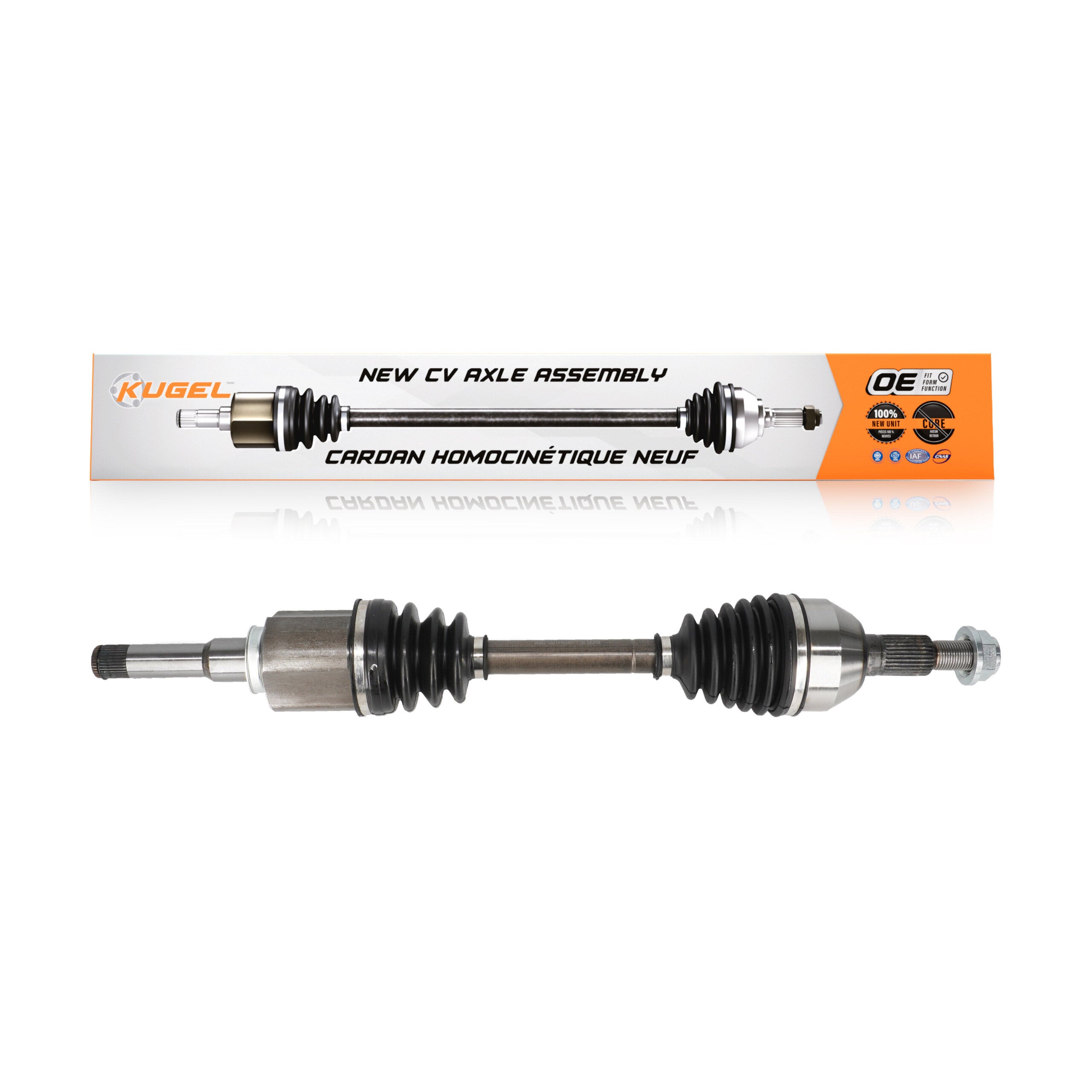 Kugel NCV-GM10641 CV Axle Shaft for 2010-2017 Chevrolet Equinox, GMC Terrain - Front Left