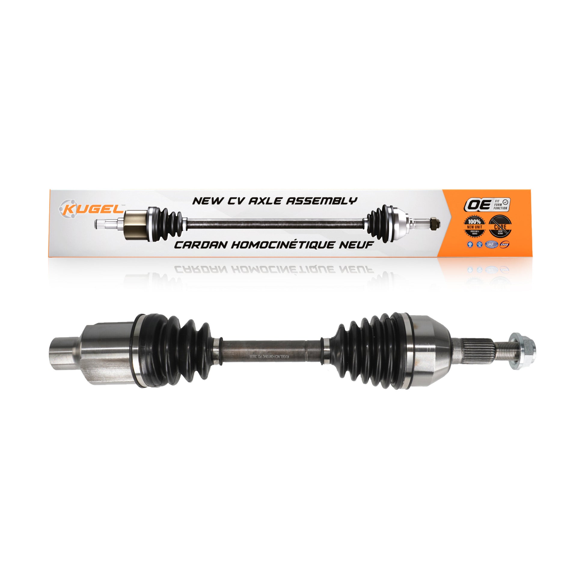 Kugel NCV-GM10642 CV Axle Shaft for 2010-2017 GMC Terrain, Chevrolet Equinox - Front Right