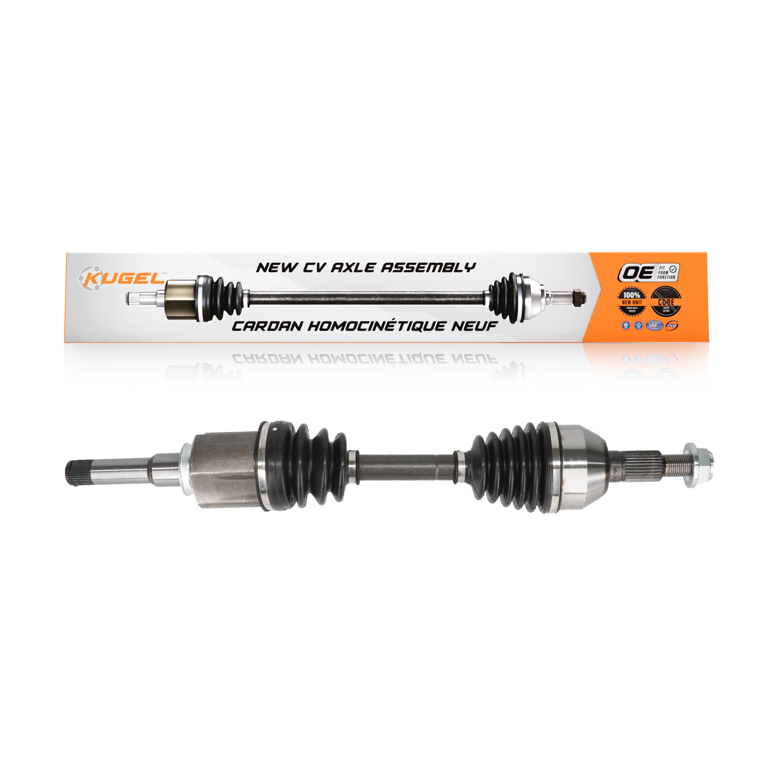 Kugel NCV-GM10650 CV Axle Shaft for 2009-2012 Chevrolet Malibu, Pontiac G6, Saturn Aura - Front Left