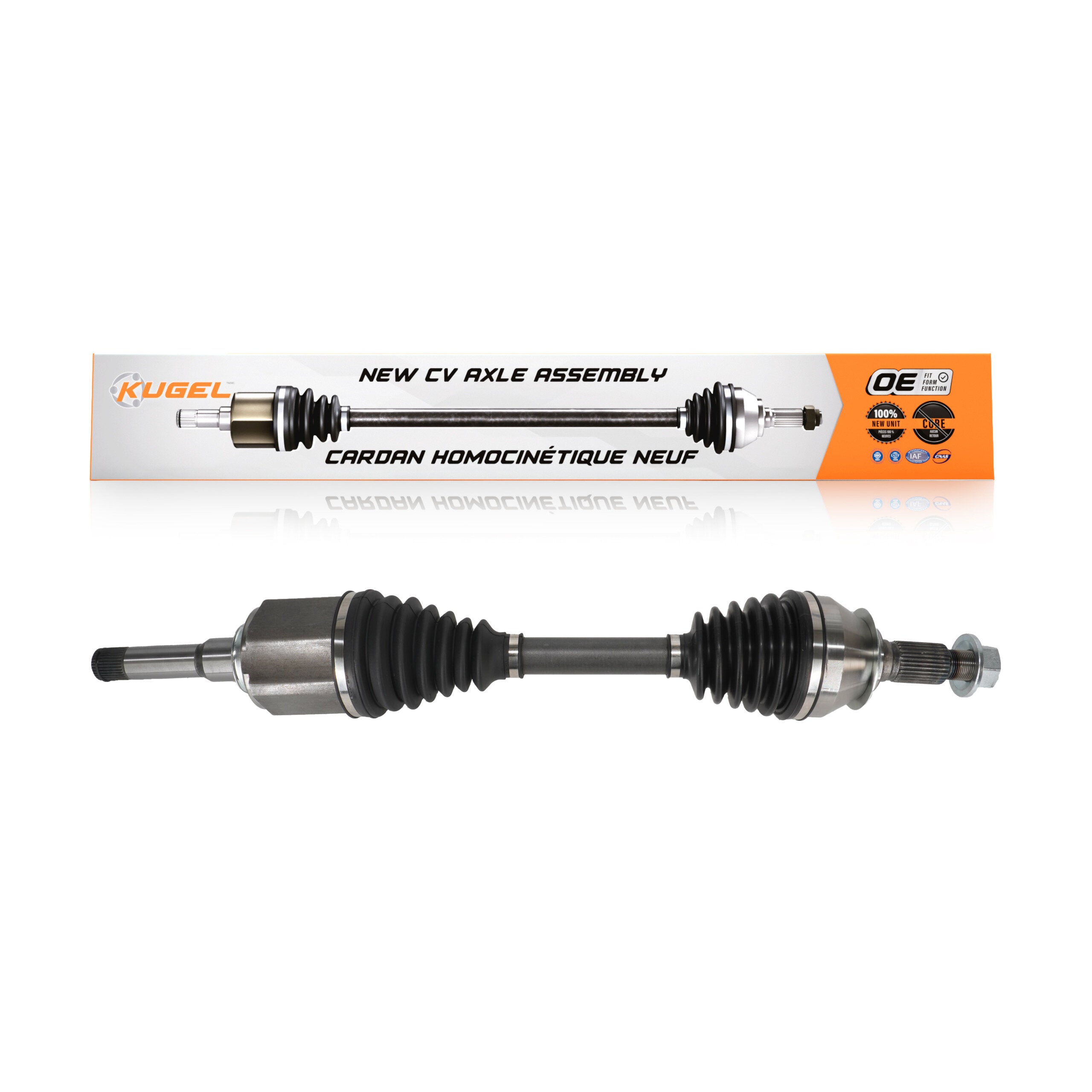 Kugel NCV-GM16002 CV Axle Shaft for 2016-2019 Buick LaCrosse, Chevrolet Malibu - Front Left