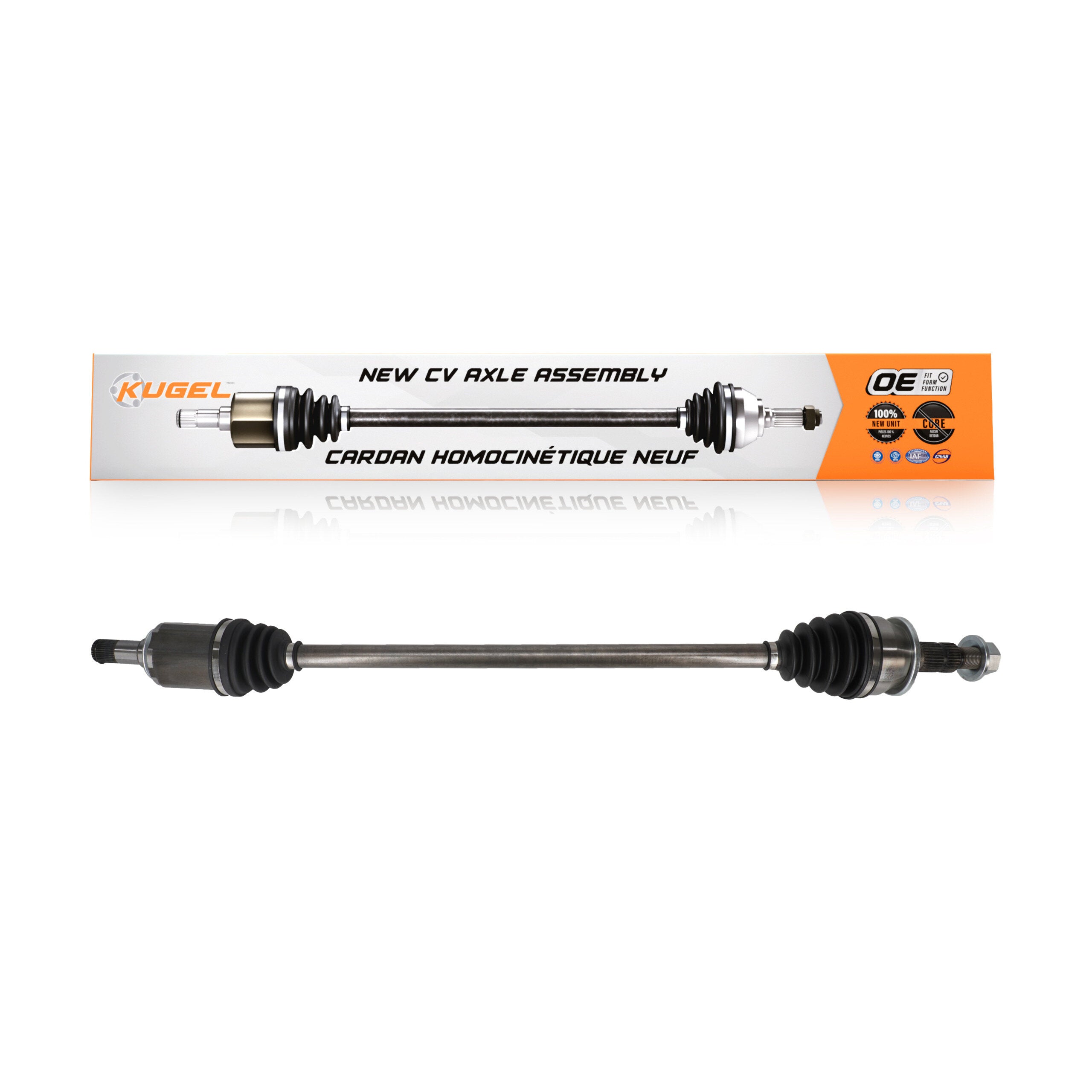 Kugel NCV-GM16003 CV Axle Shaft for 2016-2019 Buick LaCrosse, Chevrolet Malibu - Front Right