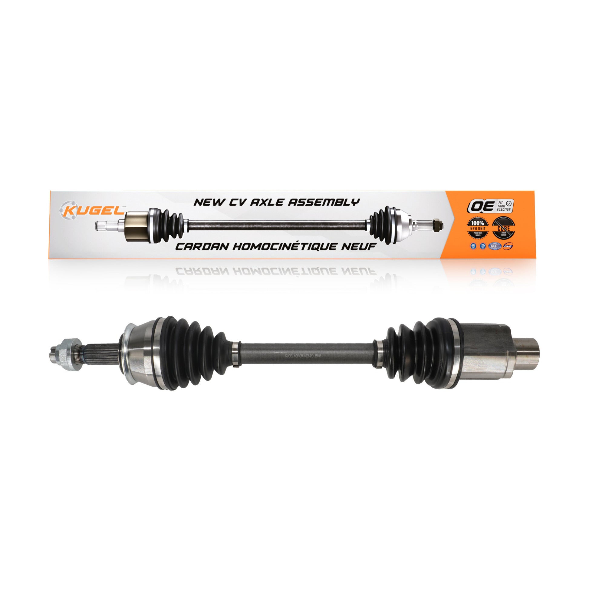 Kugel NCV-GM16005 CV Axle Shaft for 2013-2021 Buick Encore, Chevrolet Trax - Front Right