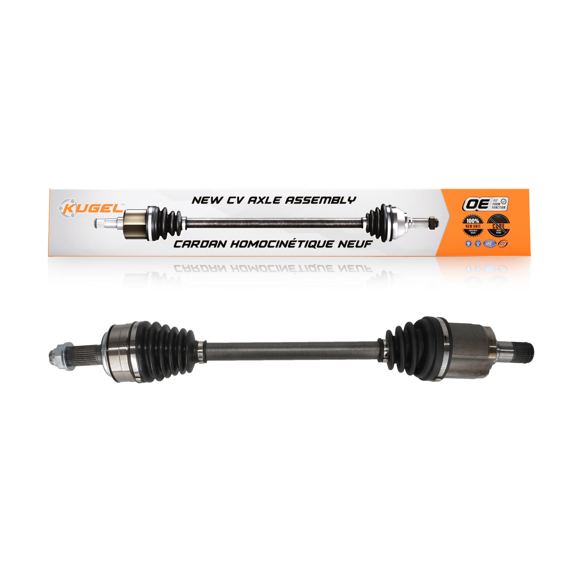 Kugel NCV-HO21016 CV Axle Shaft for 2010-2019 Honda Ridgeline, Acura TL - Front Left