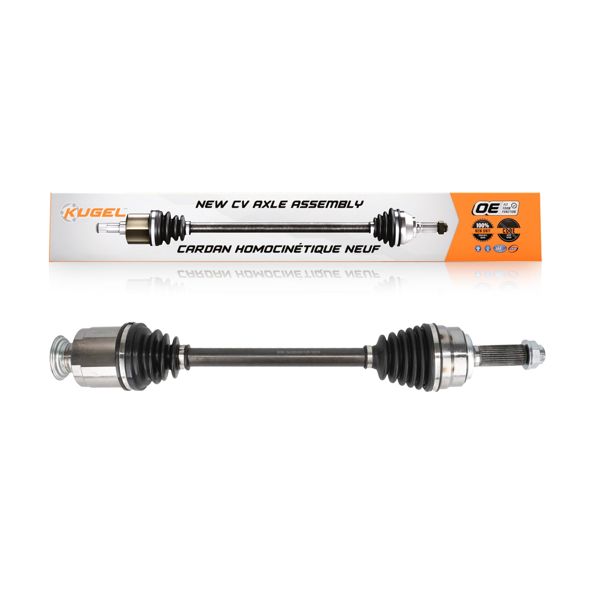Kugel NCV-HO21025 CV Axle Shaft for 2010-2013 Acura MDX, Acura ZDX - Front Right