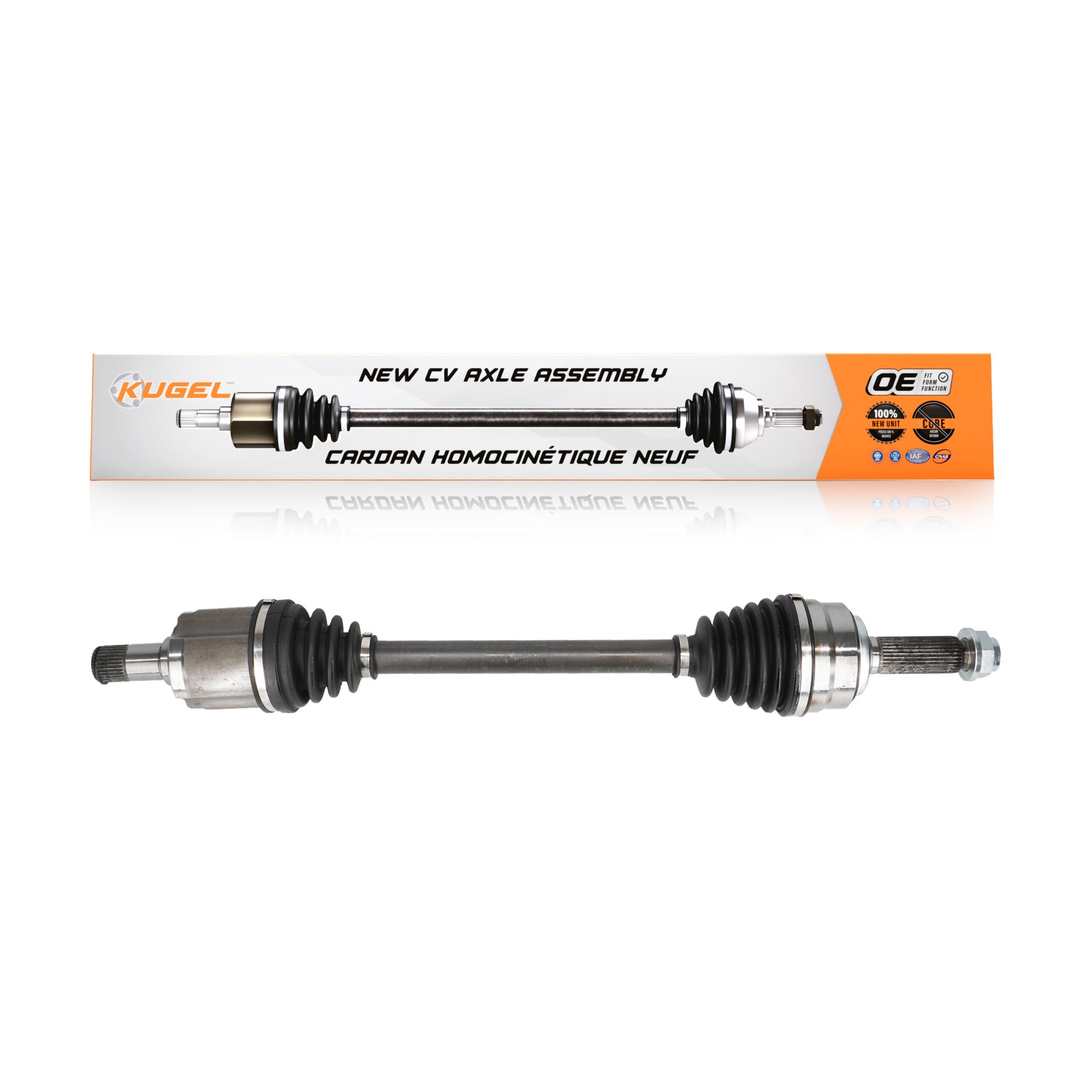 Kugel NCV-HO21026 CV Axle Shaft for 2010-2013 Acura MDX, Acura ZDX - Front Left