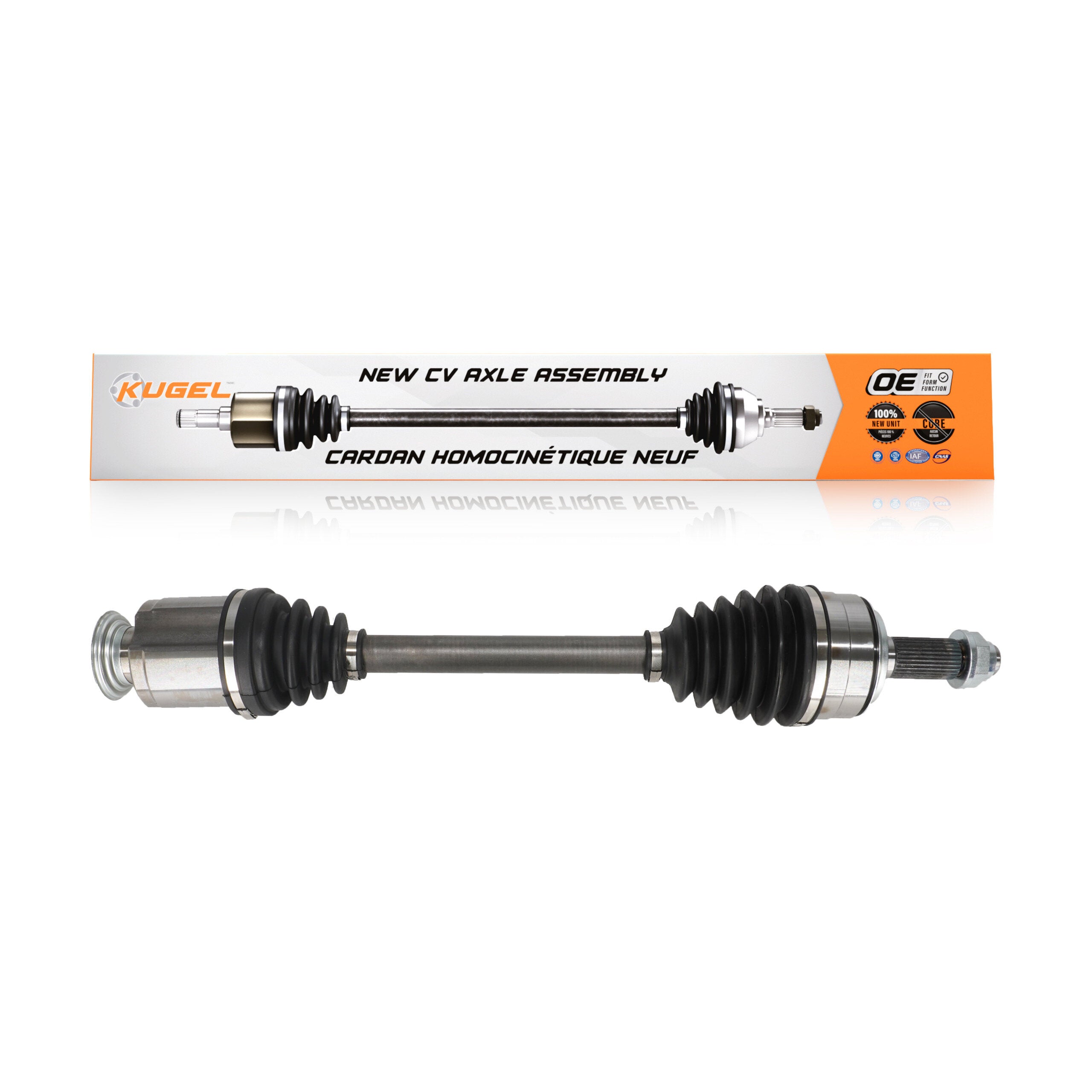 Kugel NCV-HO21062 CV Axle Shaft for 2012-2021 Honda Civic, Acura RDX, Acura TL - Front Right