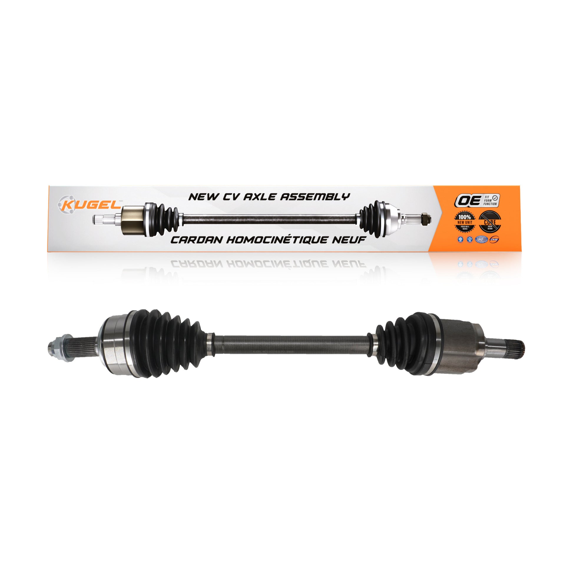 Kugel NCV-HO21519 CV Axle Shaft for 2009-2011 Acura TL - Front Left