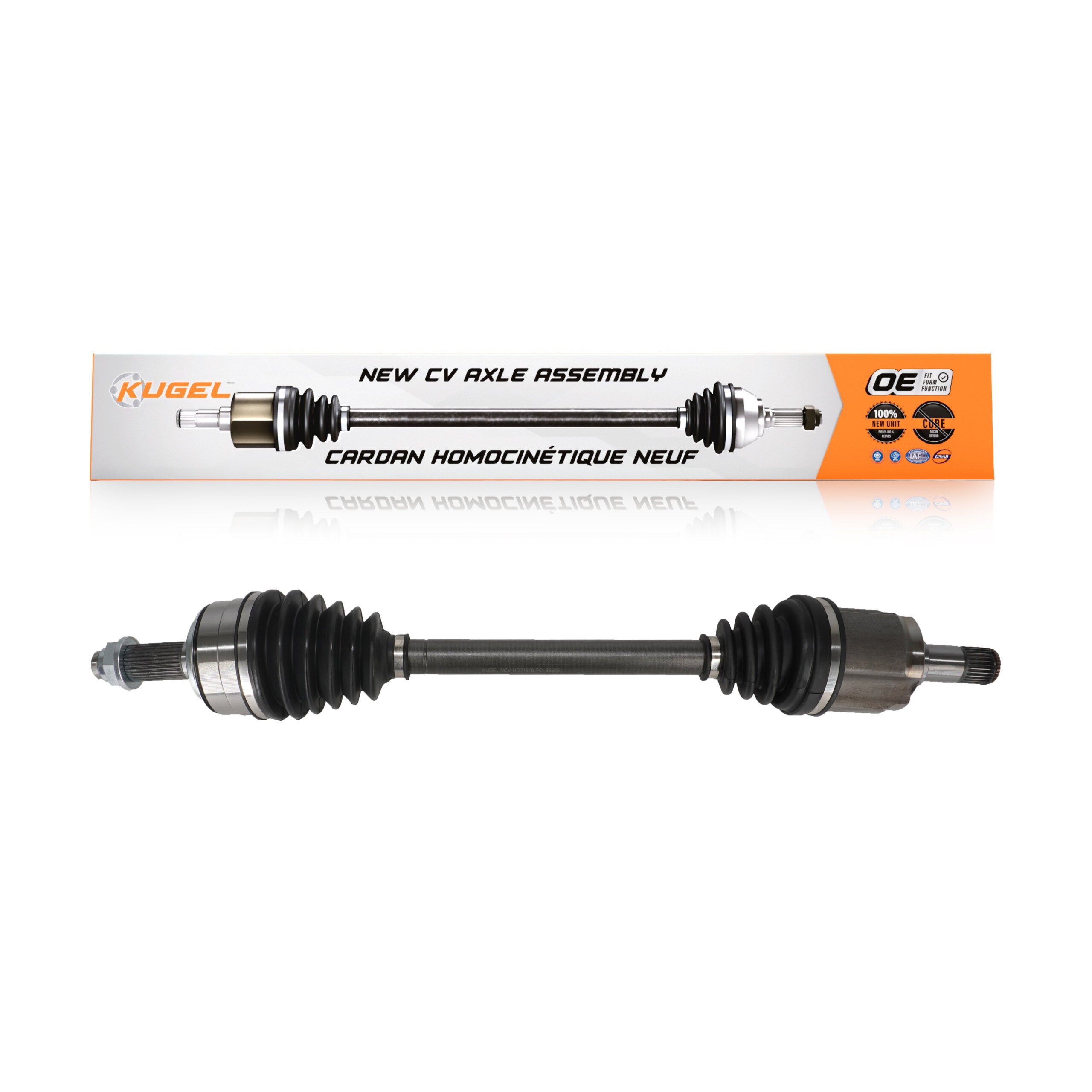 Kugel NCV-HO21519 CV Axle Shaft for 2009-2011 Acura TL - Front Left