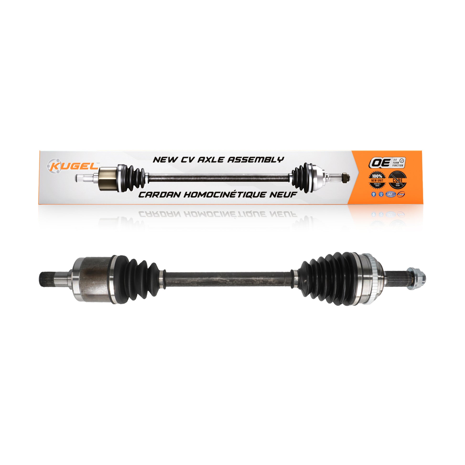 Kugel NCV-HO21550 CV Axle Shaft for 2003-2008 Honda Pilot, Acura MDX - Front Left