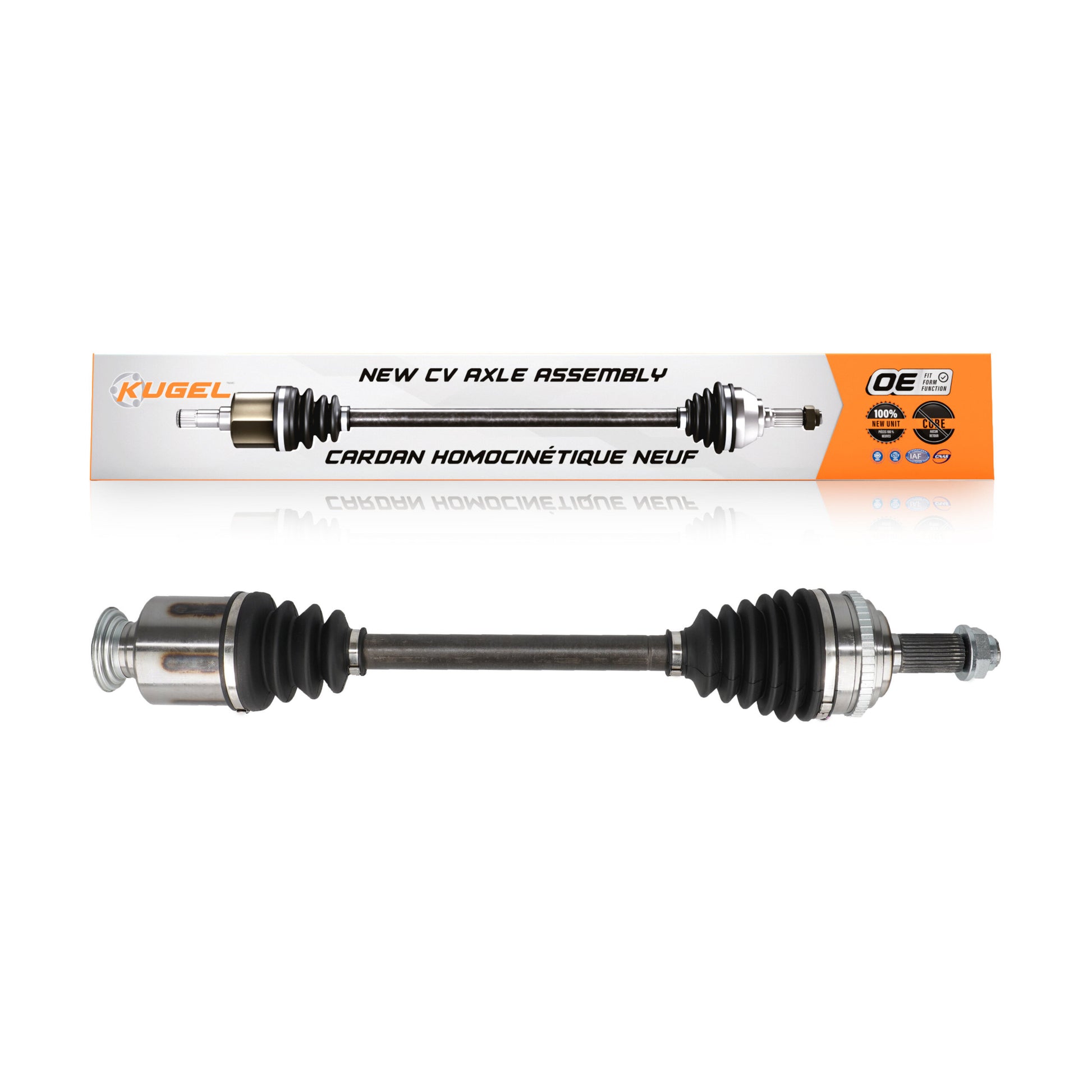 Kugel NCV-HO21551 CV Axle Shaft for 2003-2008 Honda Pilot, Acura MDX - Front Right