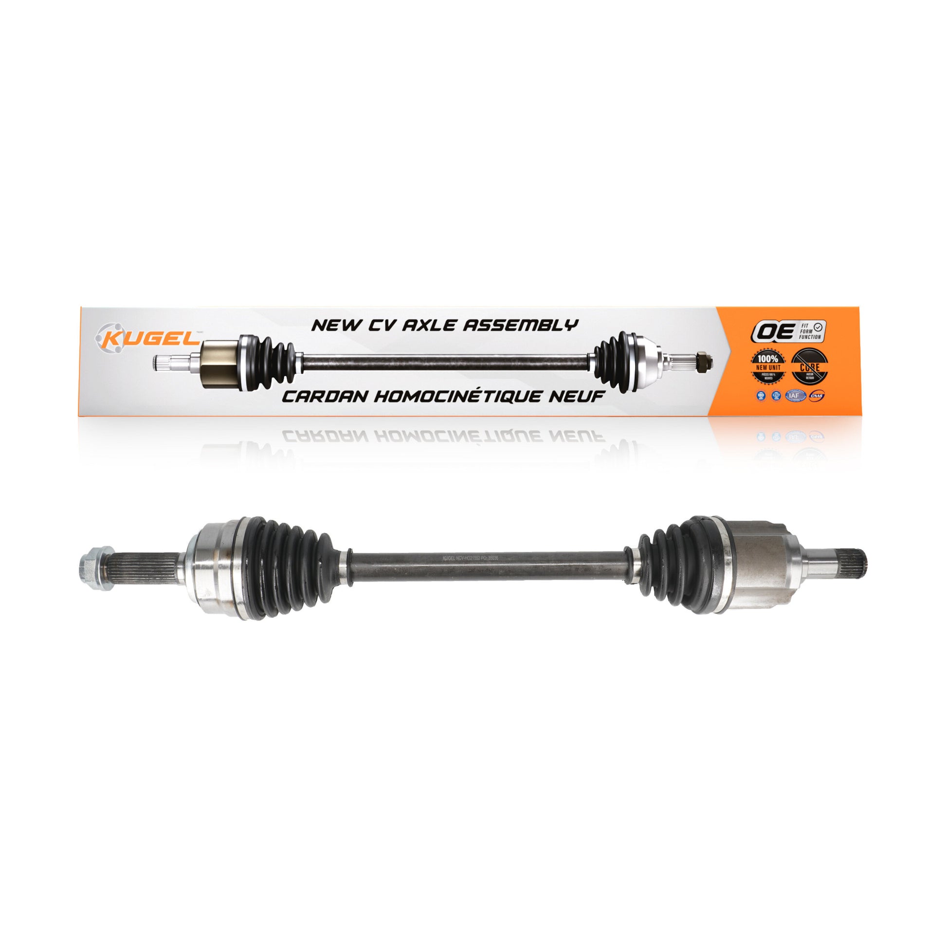 Kugel NCV-HO21552 CV Axle Shaft for 2007-2015 Honda Pilot, Acura MDX - Front Left