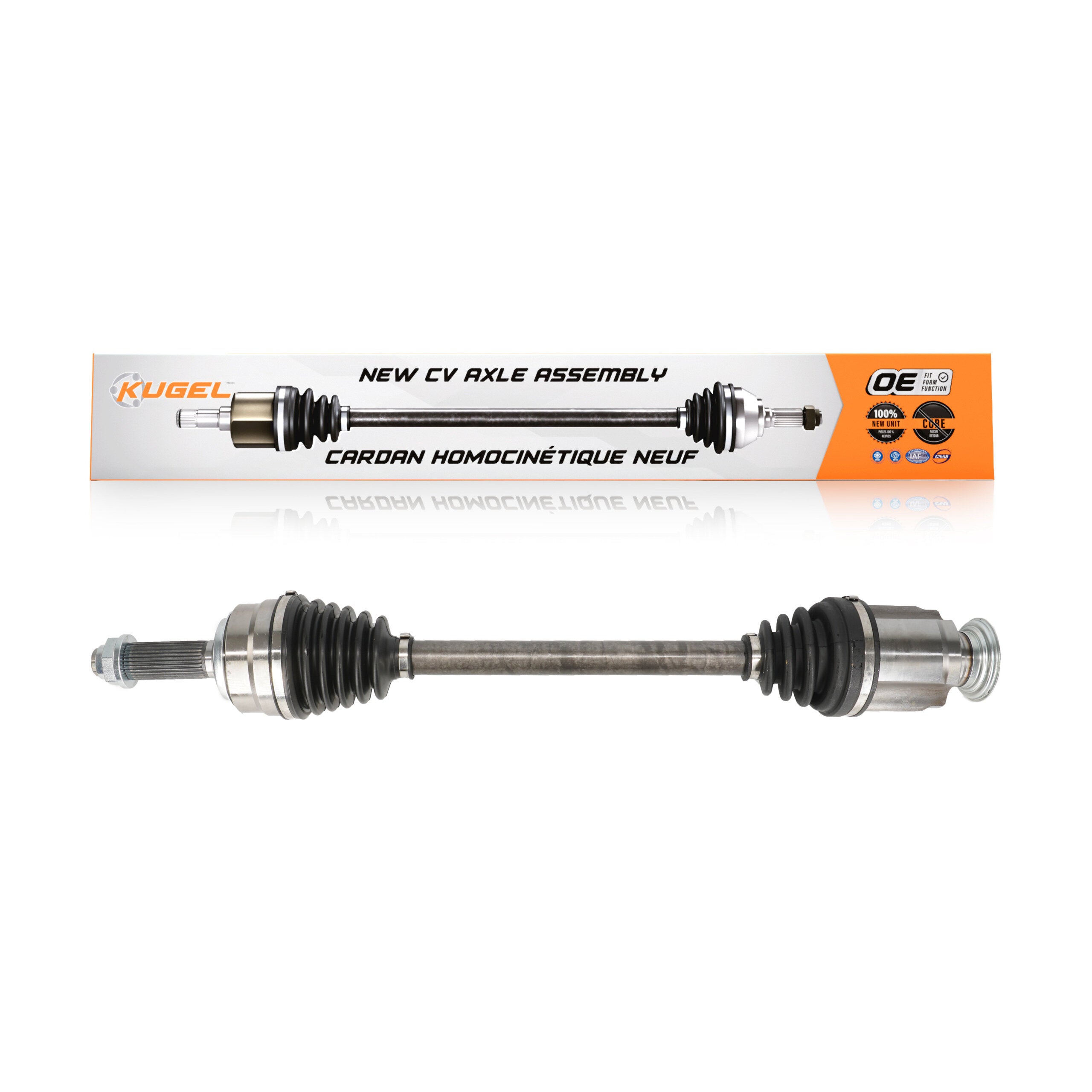 Kugel NCV-HO21553 CV Axle Shaft for 2007-2011 Honda Pilot, Acura MDX - Front Right