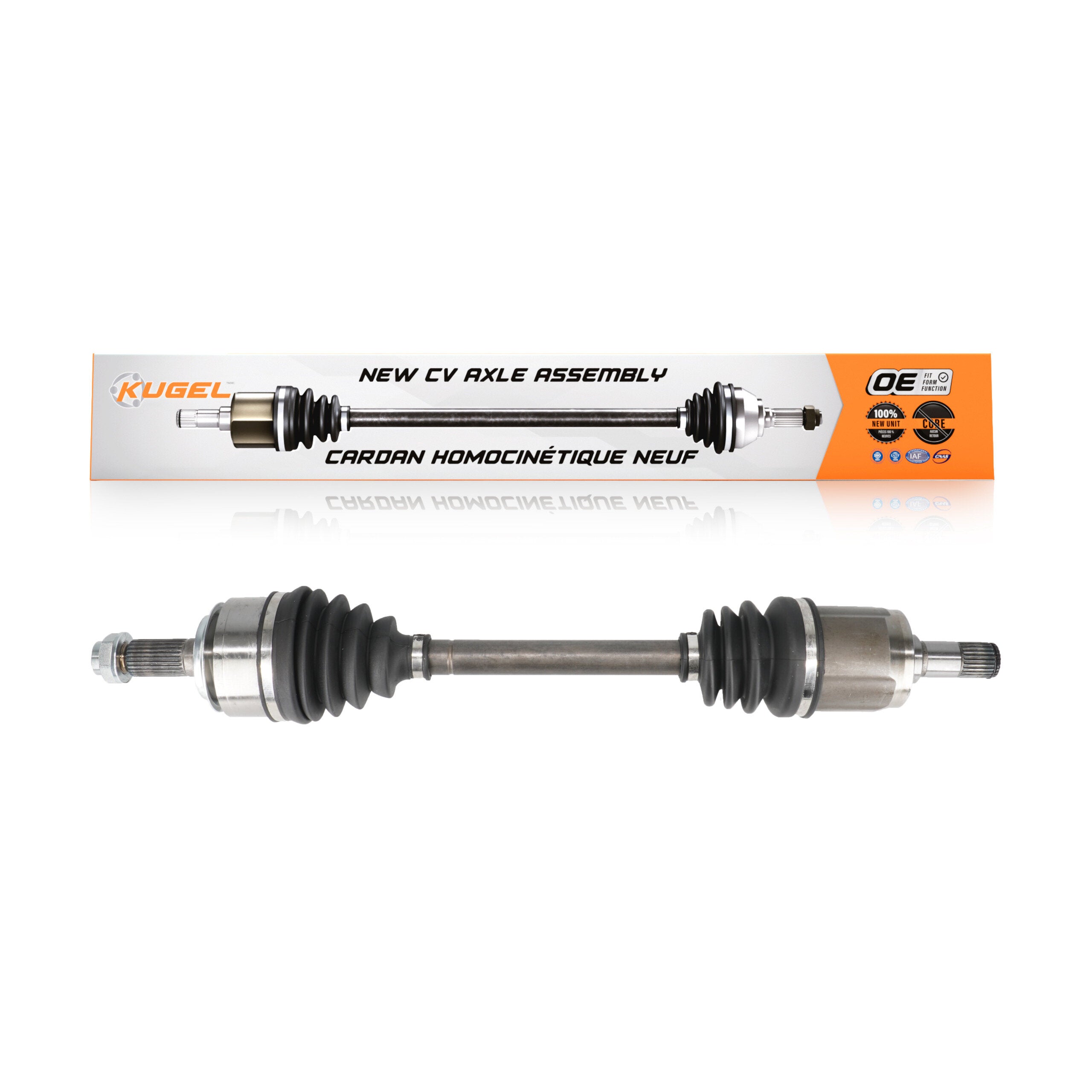 Kugel NCV-HO36007 CV Axle Shaft for 2006-2015 Honda Civic, Honda CR-Z - Front Left