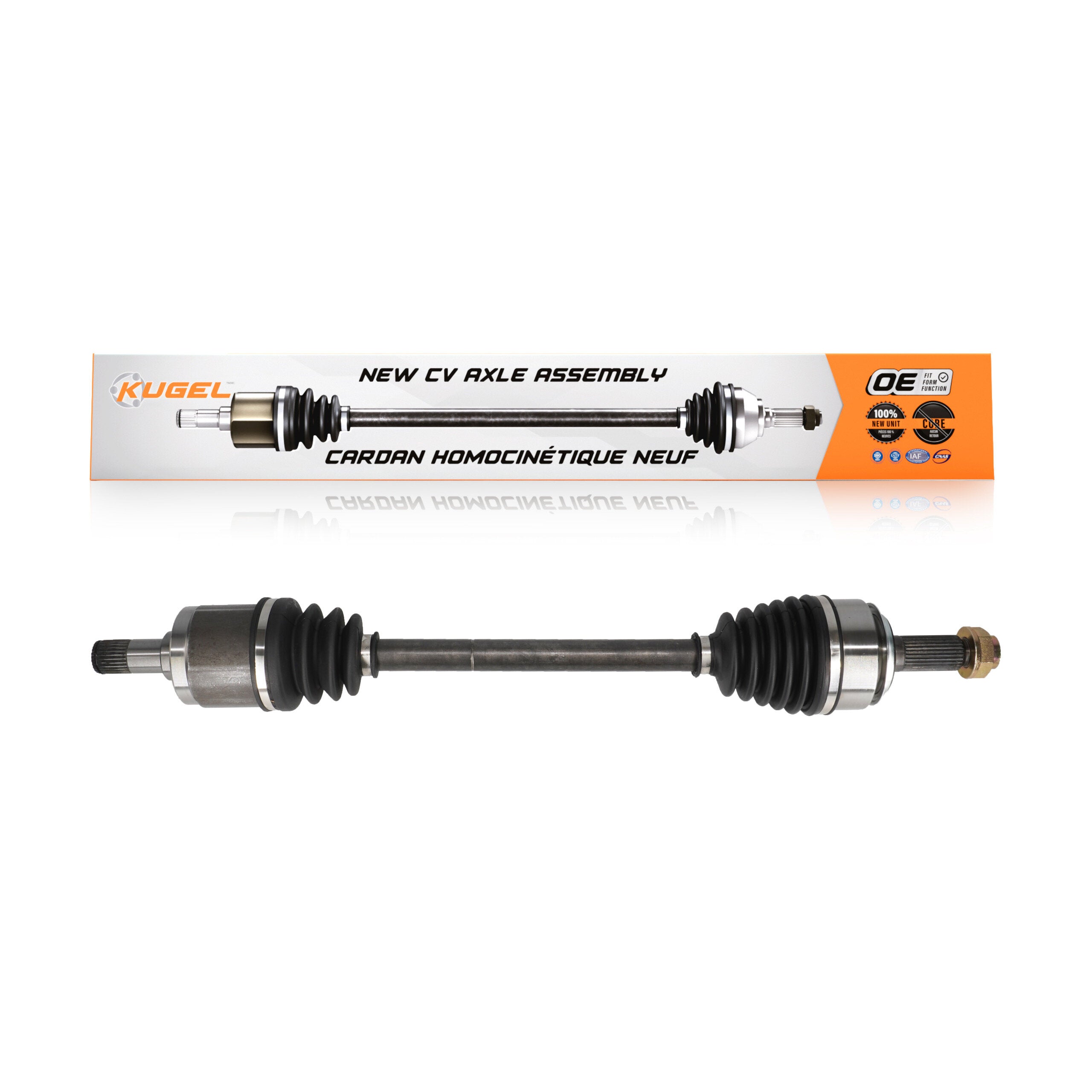 Kugel NCV-HO36062 CV Axle Shaft for 2016-2021 Honda Civic - Front Left