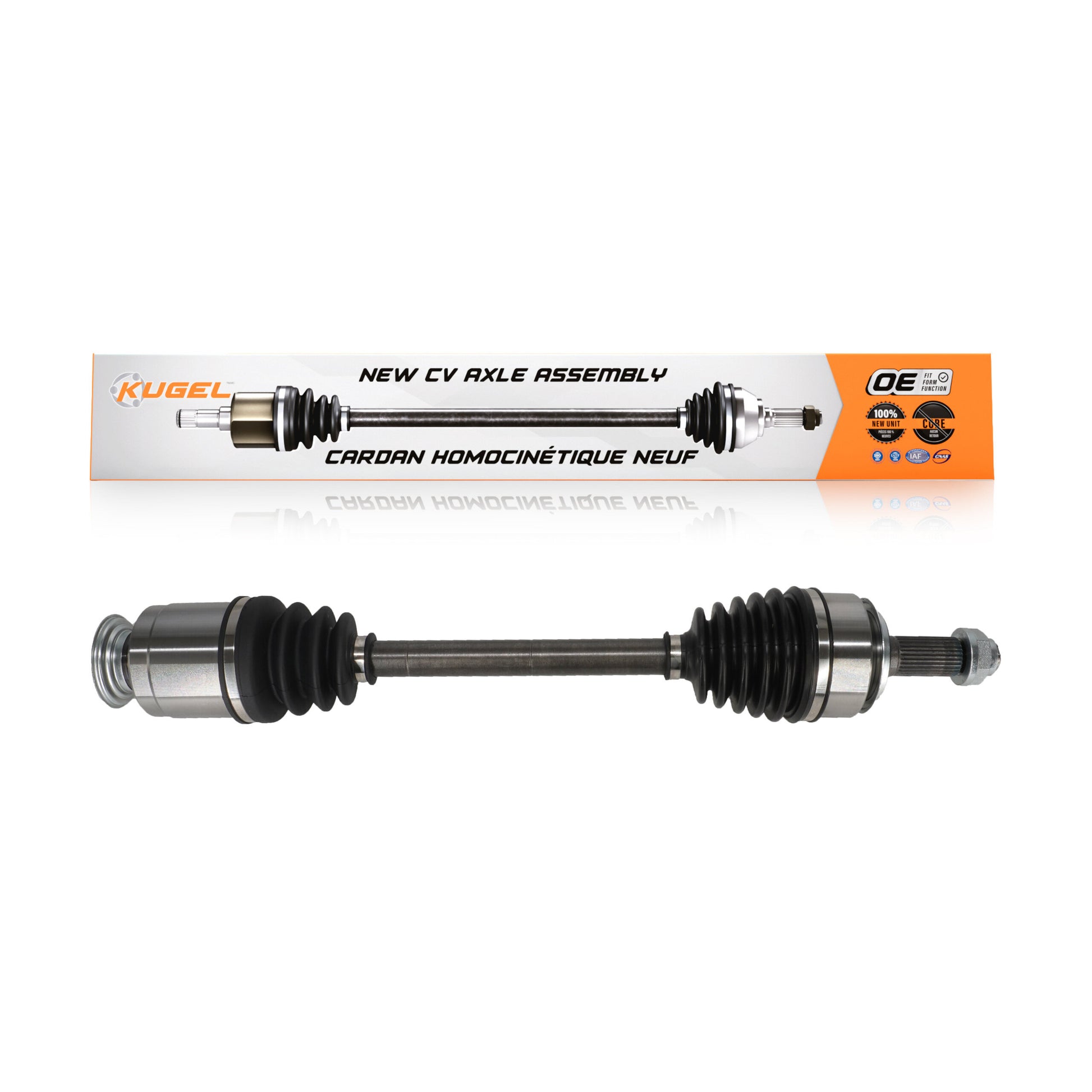 Kugel NCV-HO36063 CV Axle Shaft for 2016-2022 Honda Civic, Honda Insight - Front Right, Front Left