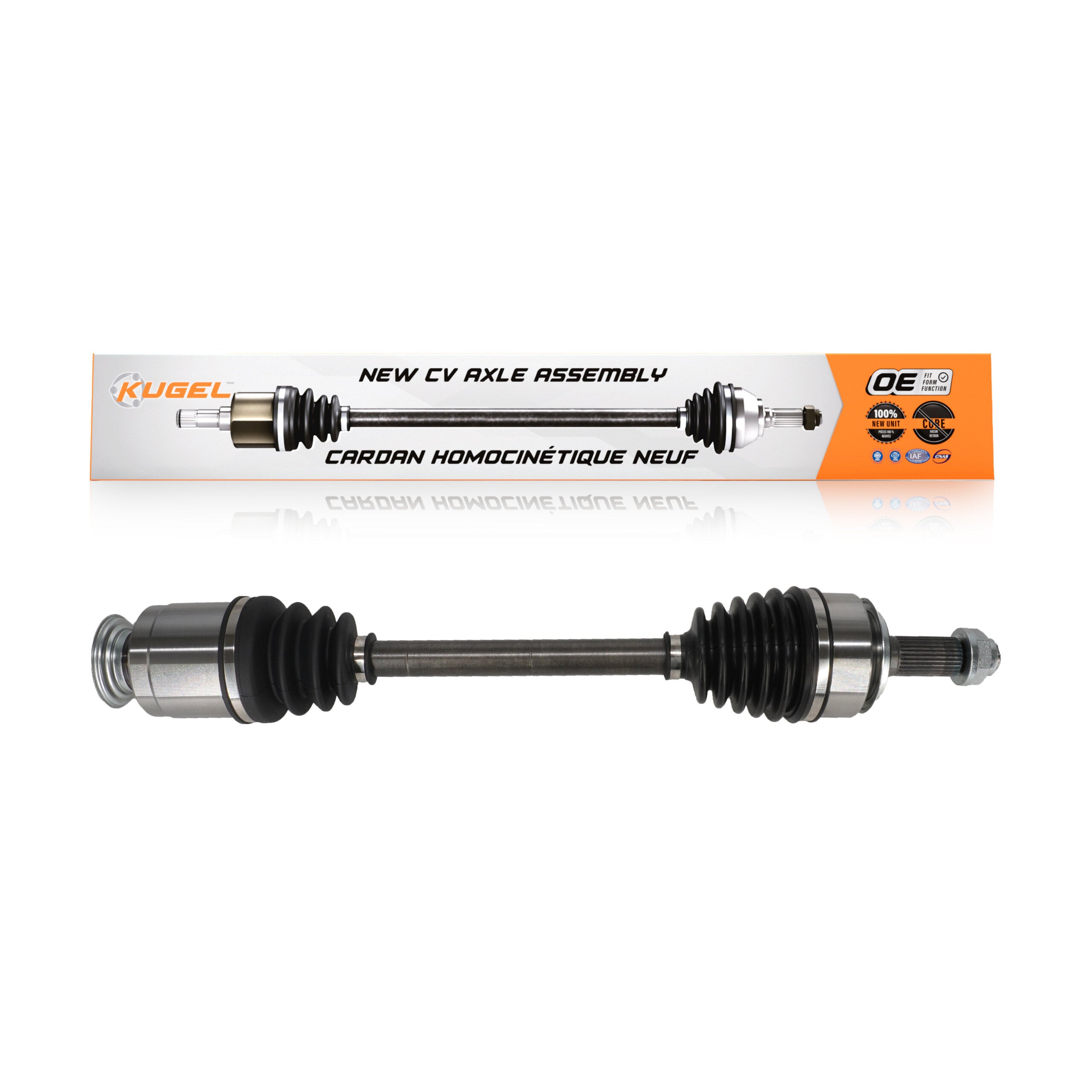 Kugel NCV-HO36063 CV Axle Shaft for 2016-2022 Honda Civic, Honda Insight - Front Right, Front Left
