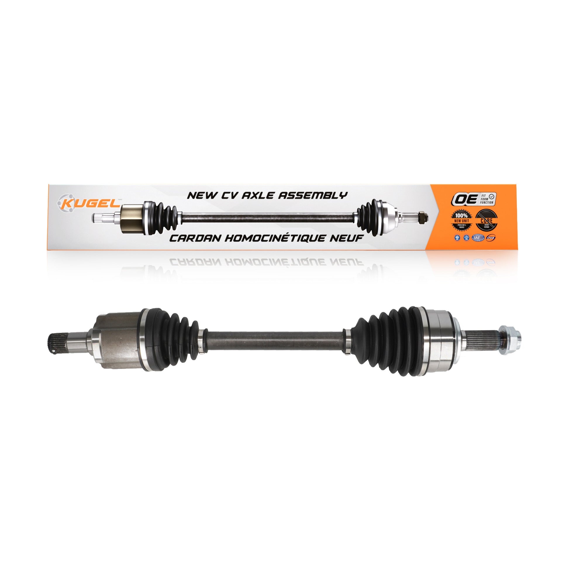 Kugel NCV-HO36076 CV Axle Shaft for 2013-2017 Acura RDX, Honda Accord - Front Left