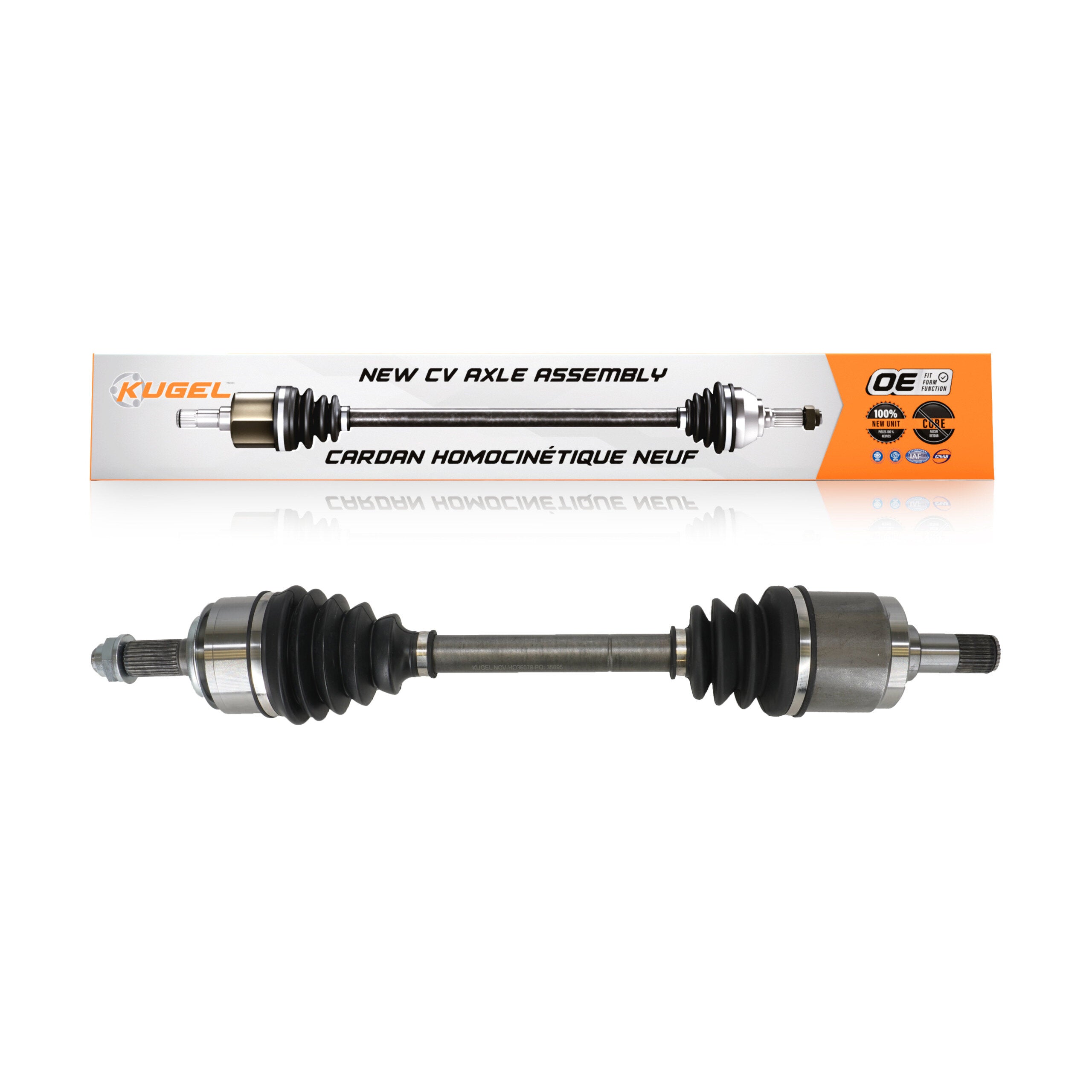 Kugel NCV-HO36078 CV Axle Shaft for 2012-2015 Honda Civic - Front Left