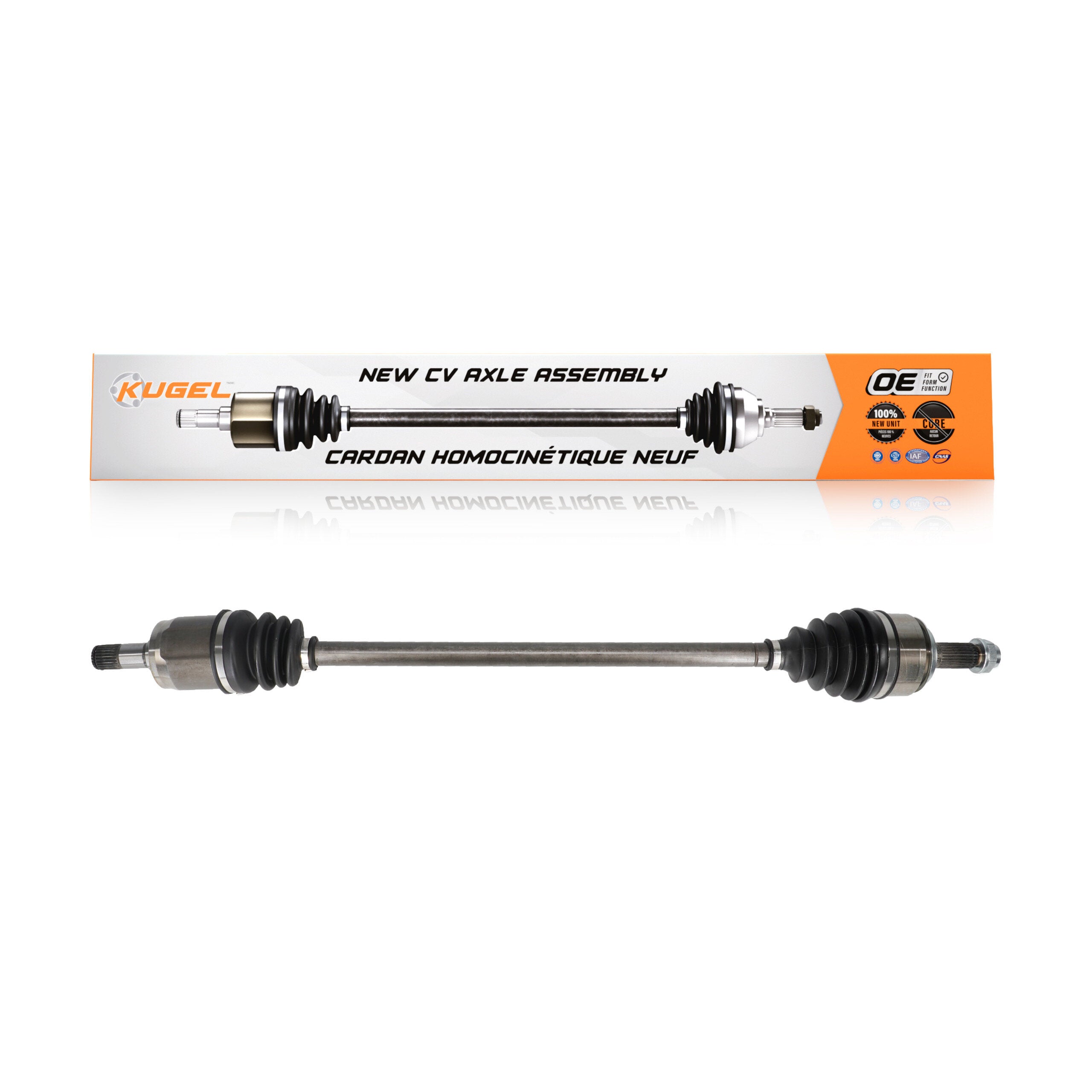 Kugel NCV-HO36085 CV Axle Shaft for 2009-2014 Honda Fit - Front Right