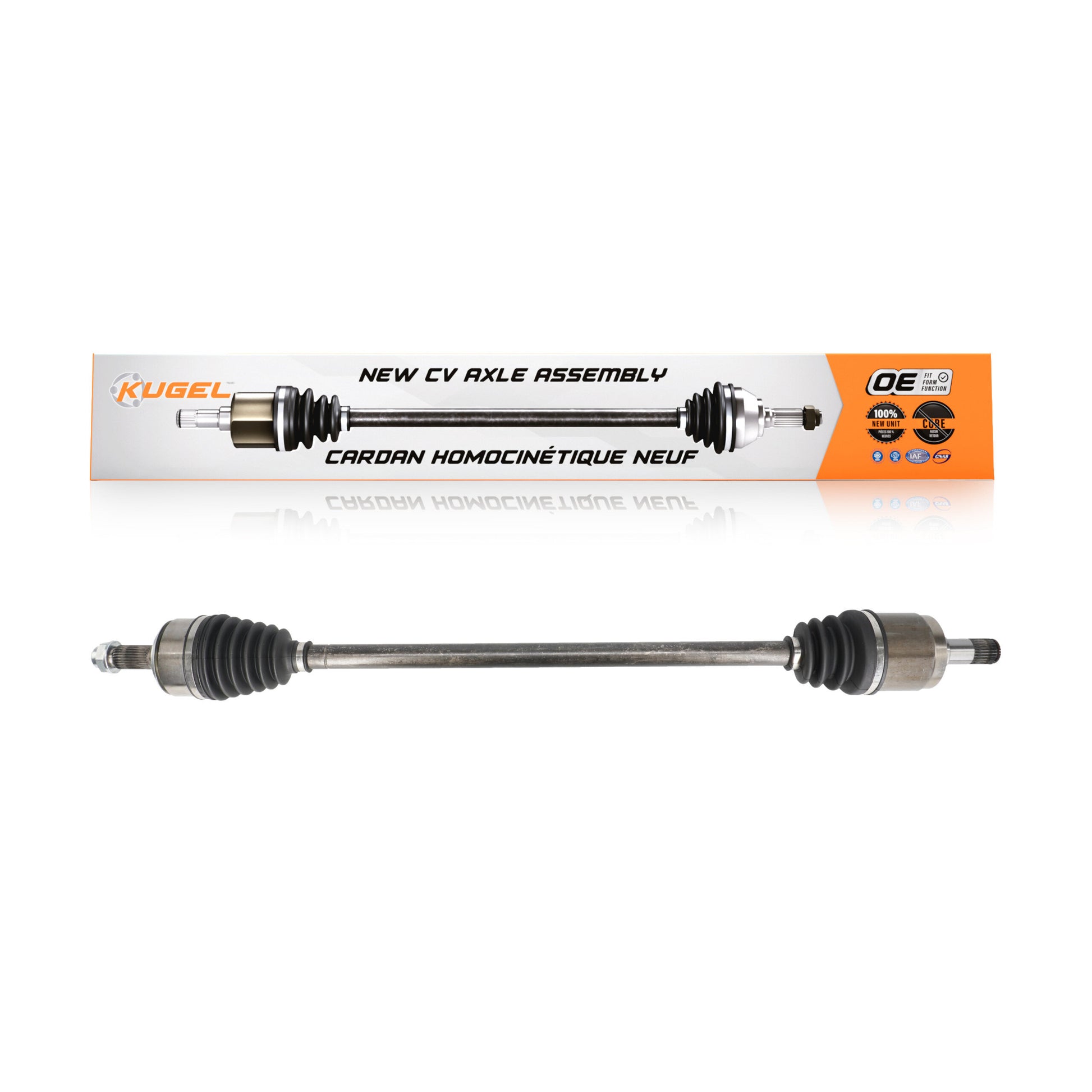 Kugel NCV-HO36126 CV Axle Shaft for 2003-2007 Honda Accord - Front Right