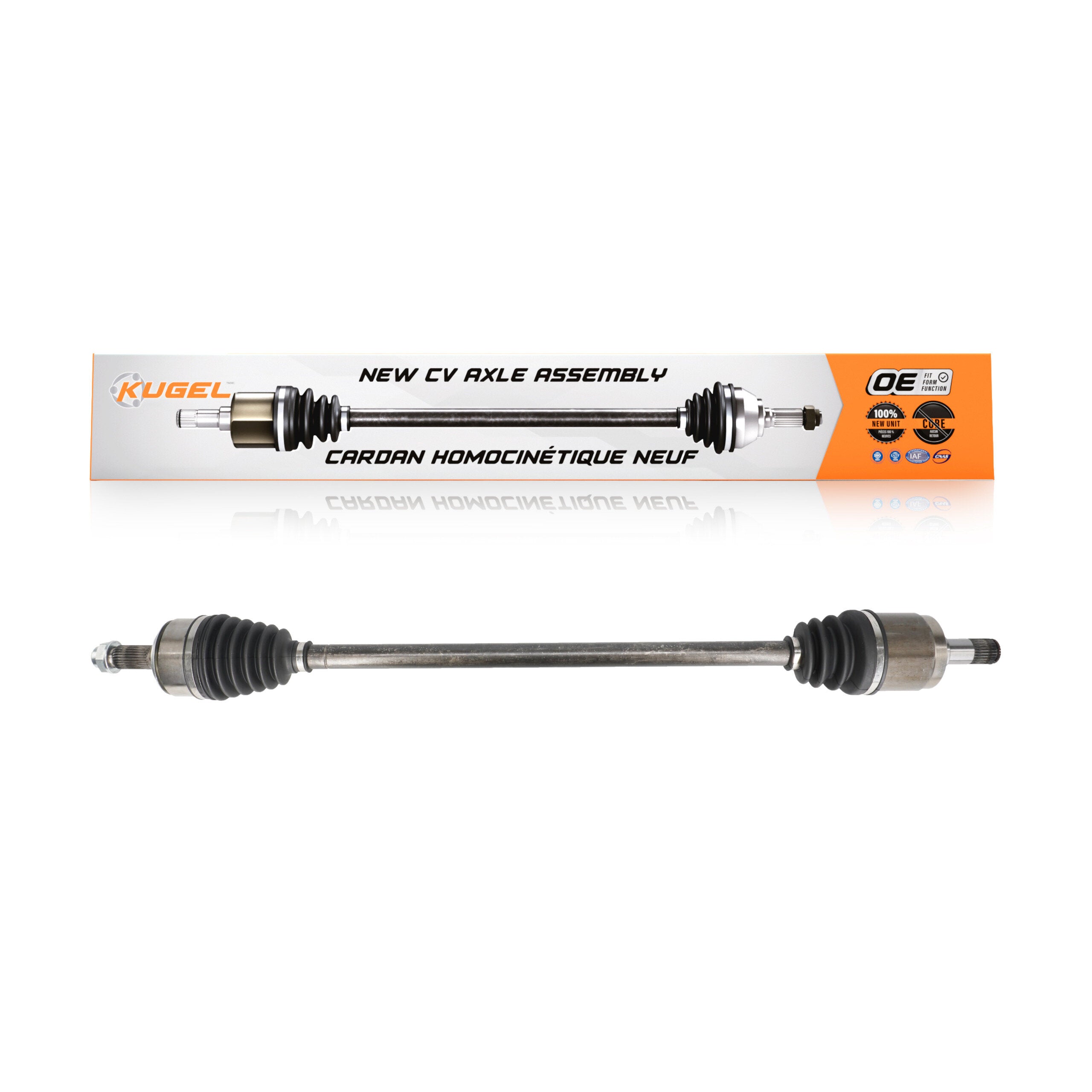 Kugel NCV-HO36126 CV Axle Shaft for 2003-2007 Honda Accord - Front Right
