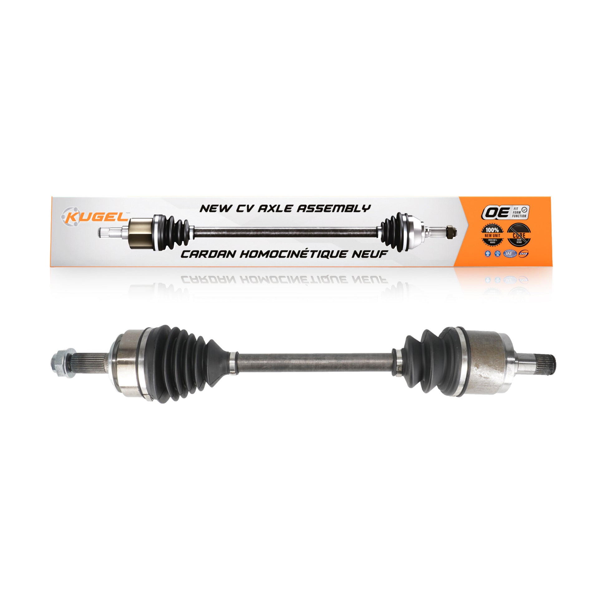 Kugel NCV-HO36127 CV Axle Shaft for 2003-2008 Acura TL, Honda Accord - Front Left
