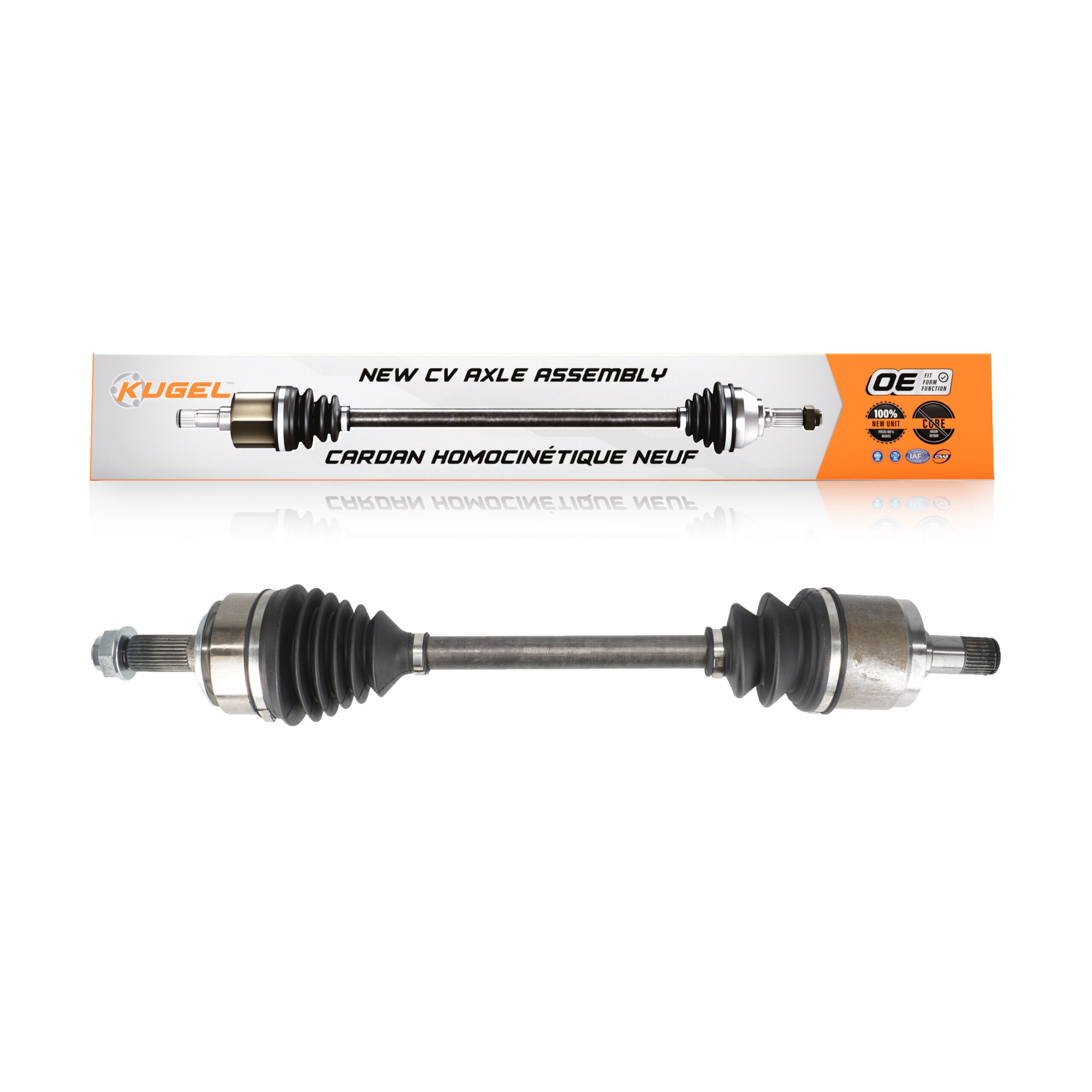 Kugel NCV-HO36127 CV Axle Shaft for 2003-2008 Acura TL, Honda Accord - Front Left