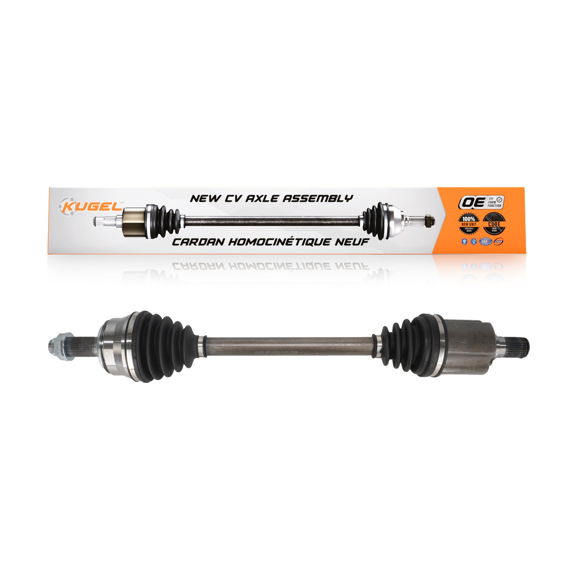 Kugel NCV-HO36179 CV Axle Shaft for 2018-2024 Honda Odyssey - Front Left