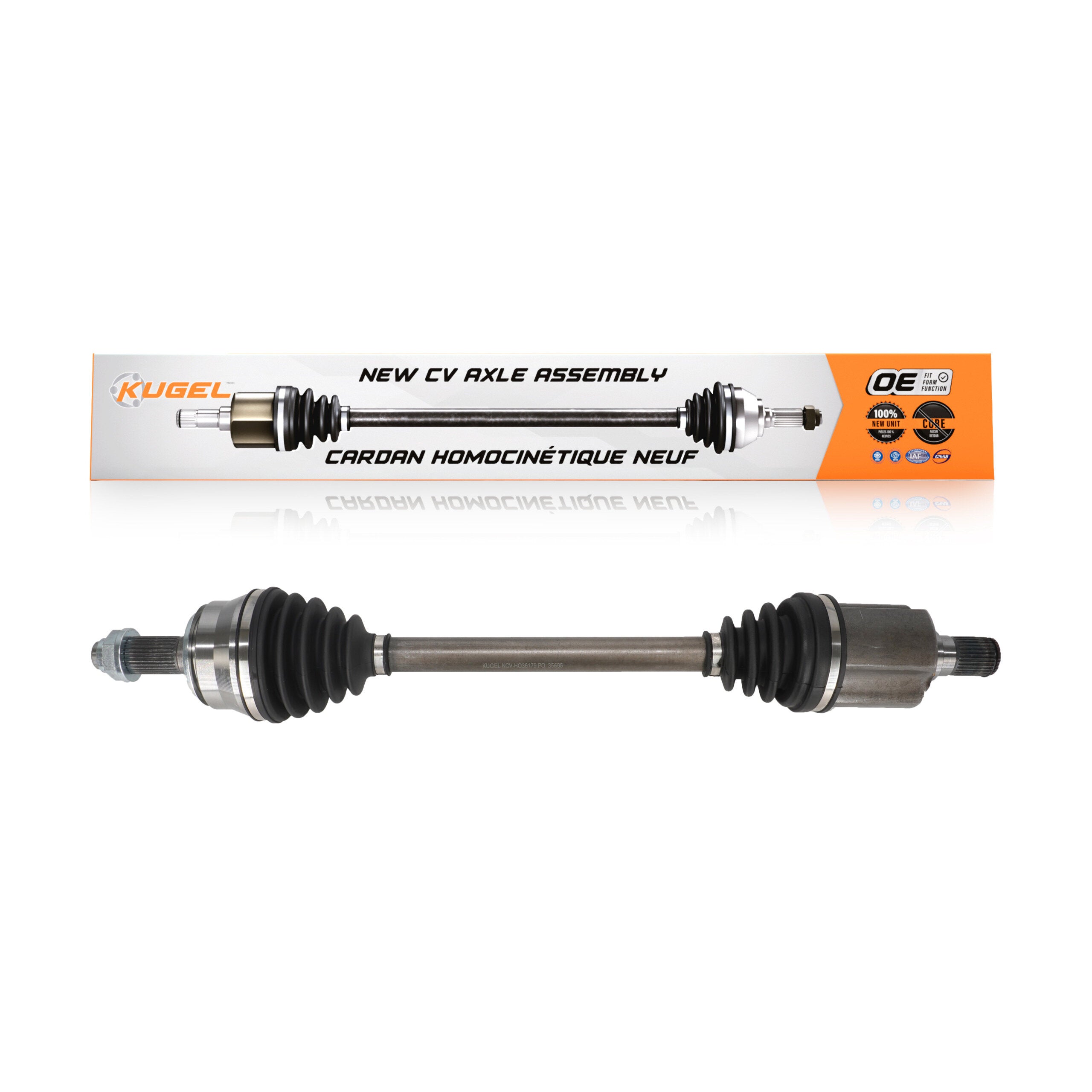 Kugel NCV-HO36179 CV Axle Shaft for 2018-2024 Honda Odyssey - Front Left