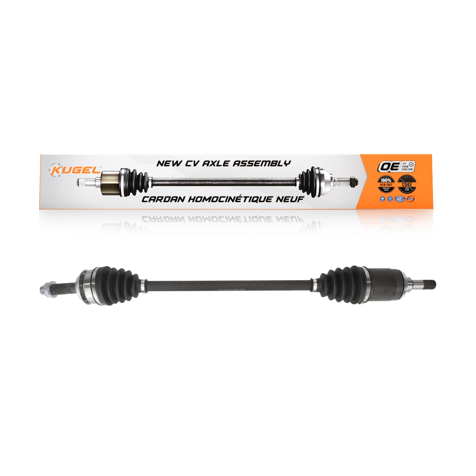 Kugel NCV-HO36185 CV Axle Shaft for 2016-2022 Honda HR-V - Rear Right