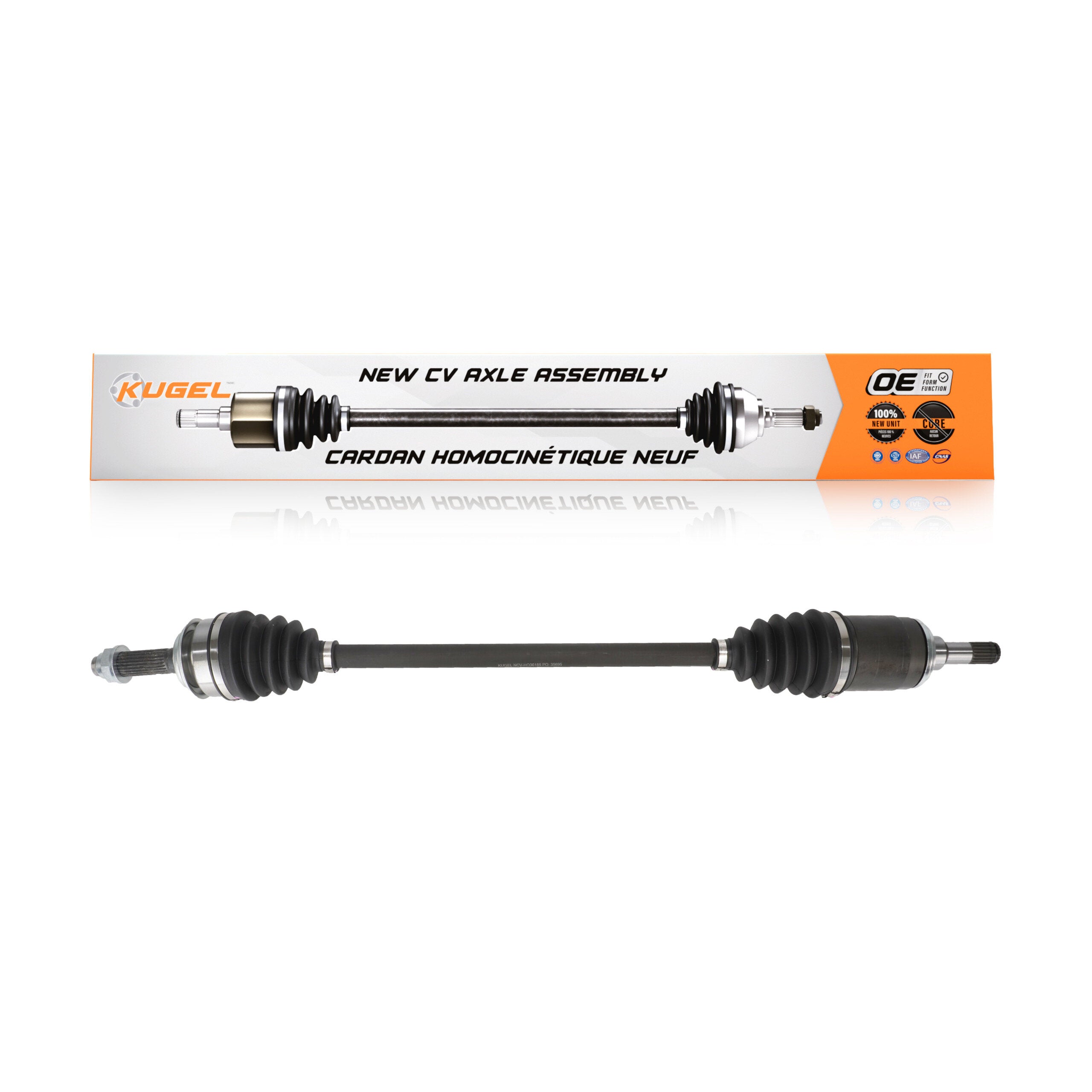 Kugel NCV-HO36185 CV Axle Shaft for 2016-2022 Honda HR-V - Rear Right