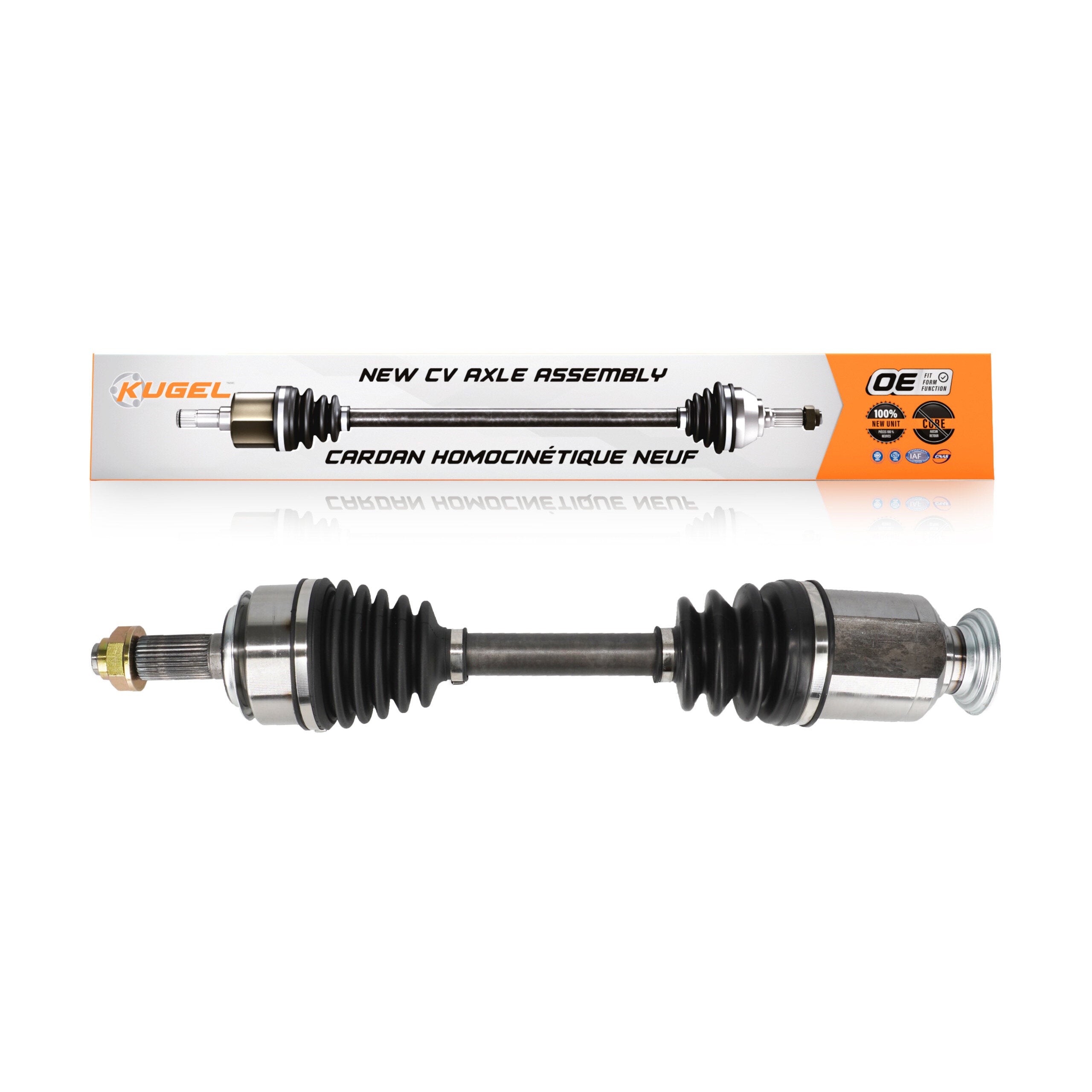 Kugel NCV-HO36218 CV Axle Shaft for 2012-2015 Acura ILX, Honda Civic - Front Right