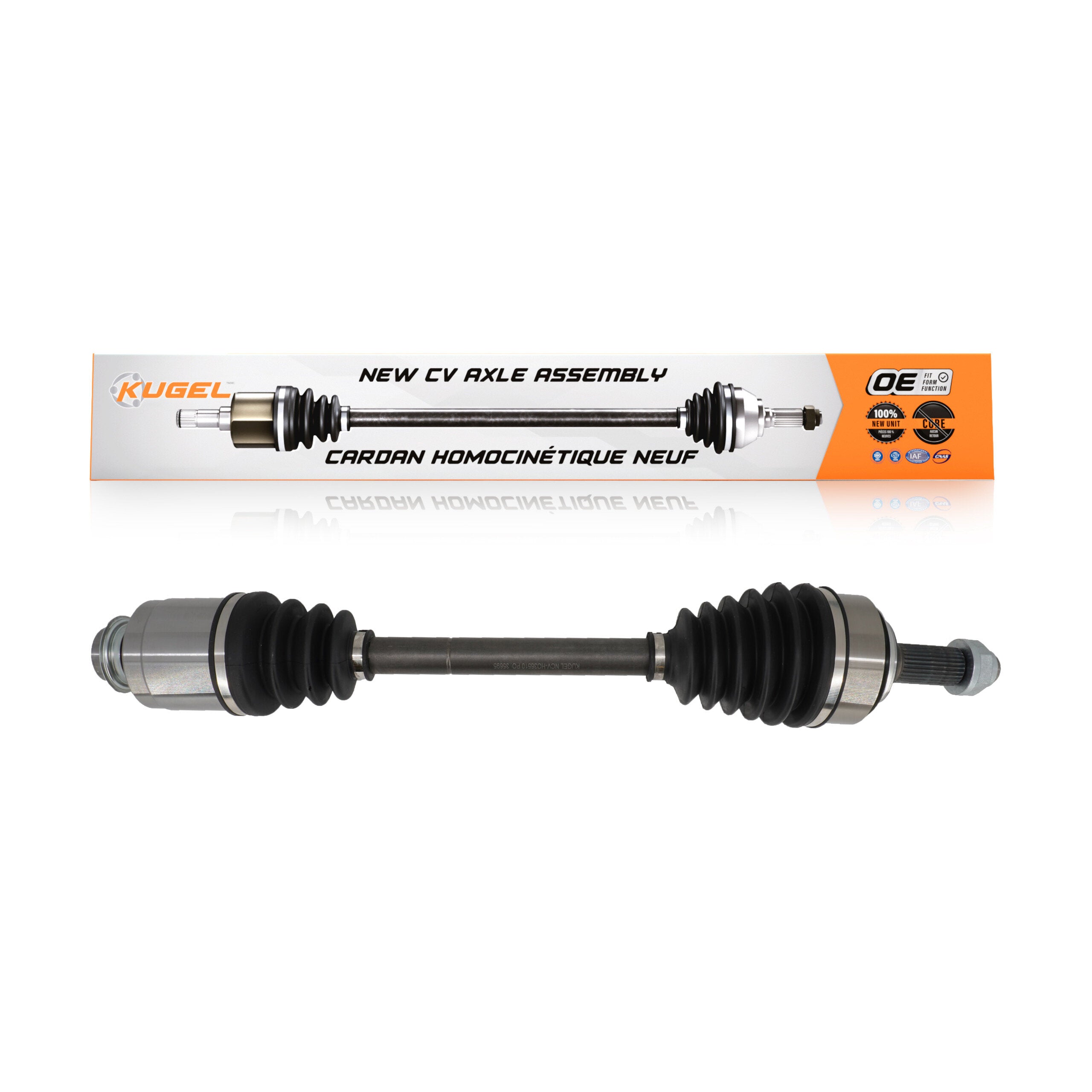 Kugel NCV-HO36510 CV Axle Shaft for 2003-2011 Honda Element - Front Right