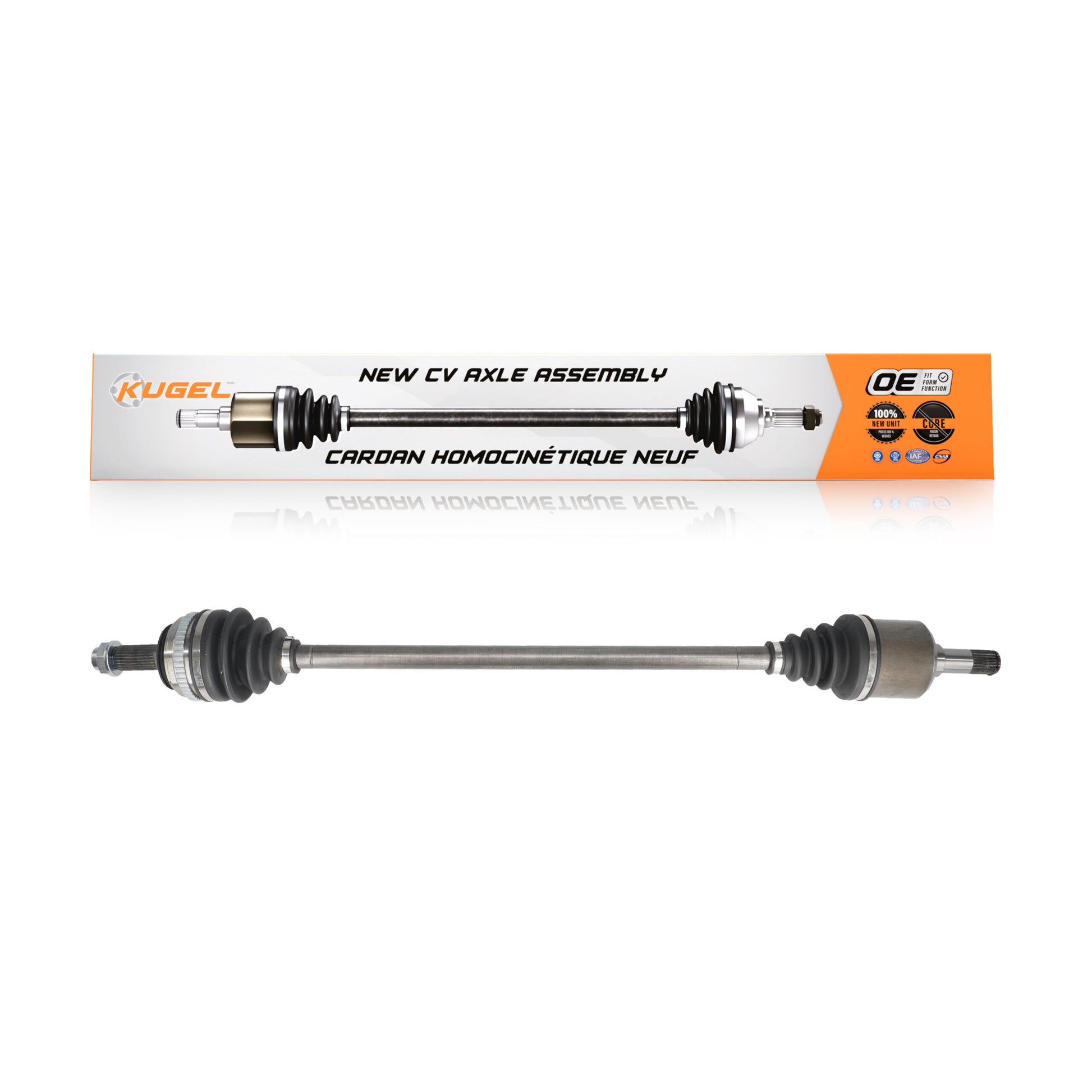 Kugel NCV-HO36517 CV Axle Shaft for 1992-2005 Acura EL, Honda Civic, Honda Civic del Sol - Front Left