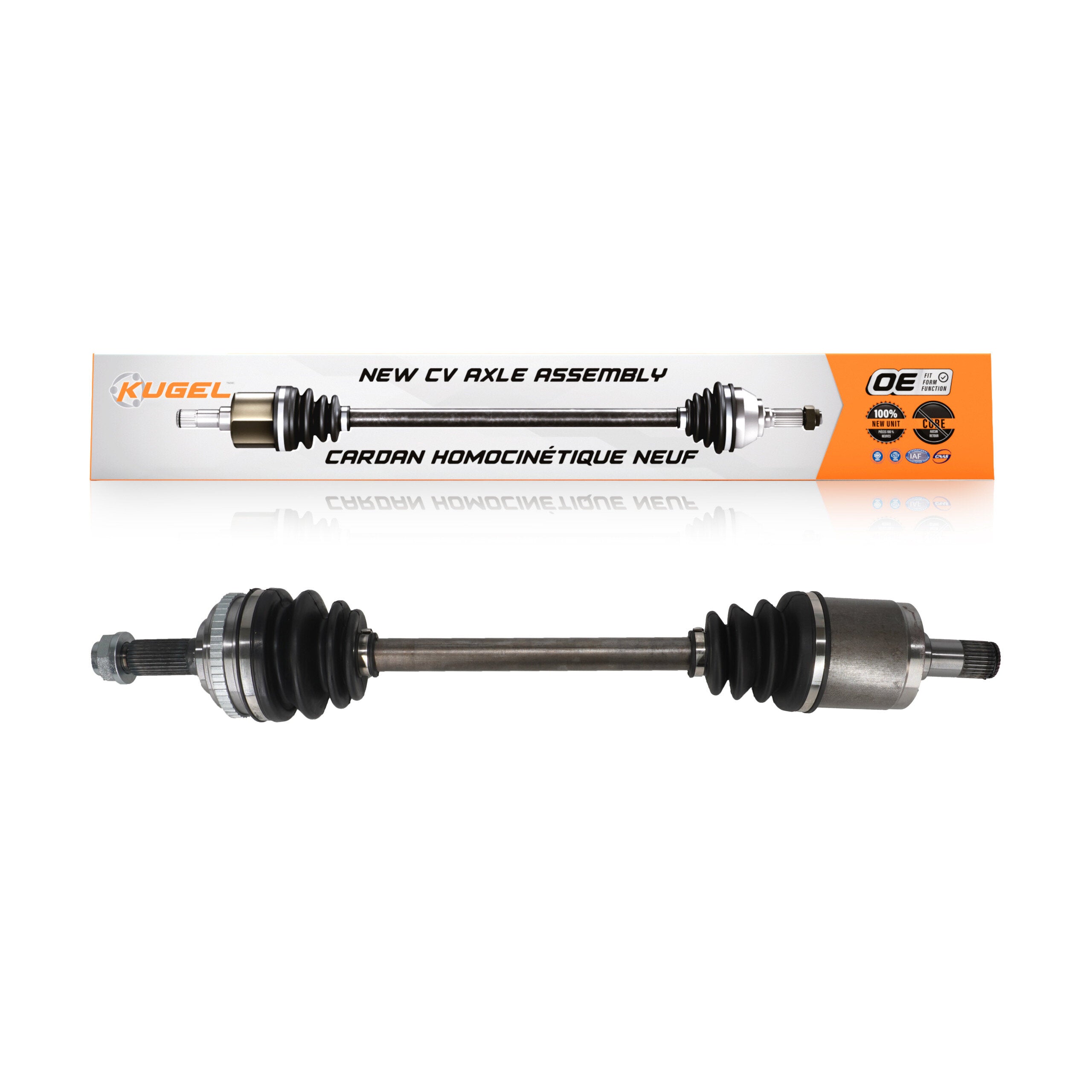 Kugel NCV-HO36533 CV Axle Shaft for 1998-2003 Acura CL, Honda Accord, Acura TL - Front Left