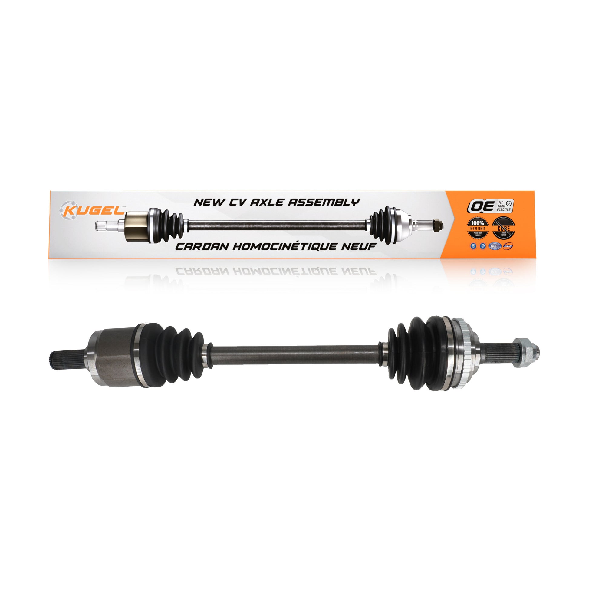 Kugel NCV-HO36534 CV Axle Shaft for 1998-2003 Honda Accord, Acura CL, Acura TL - Front Right